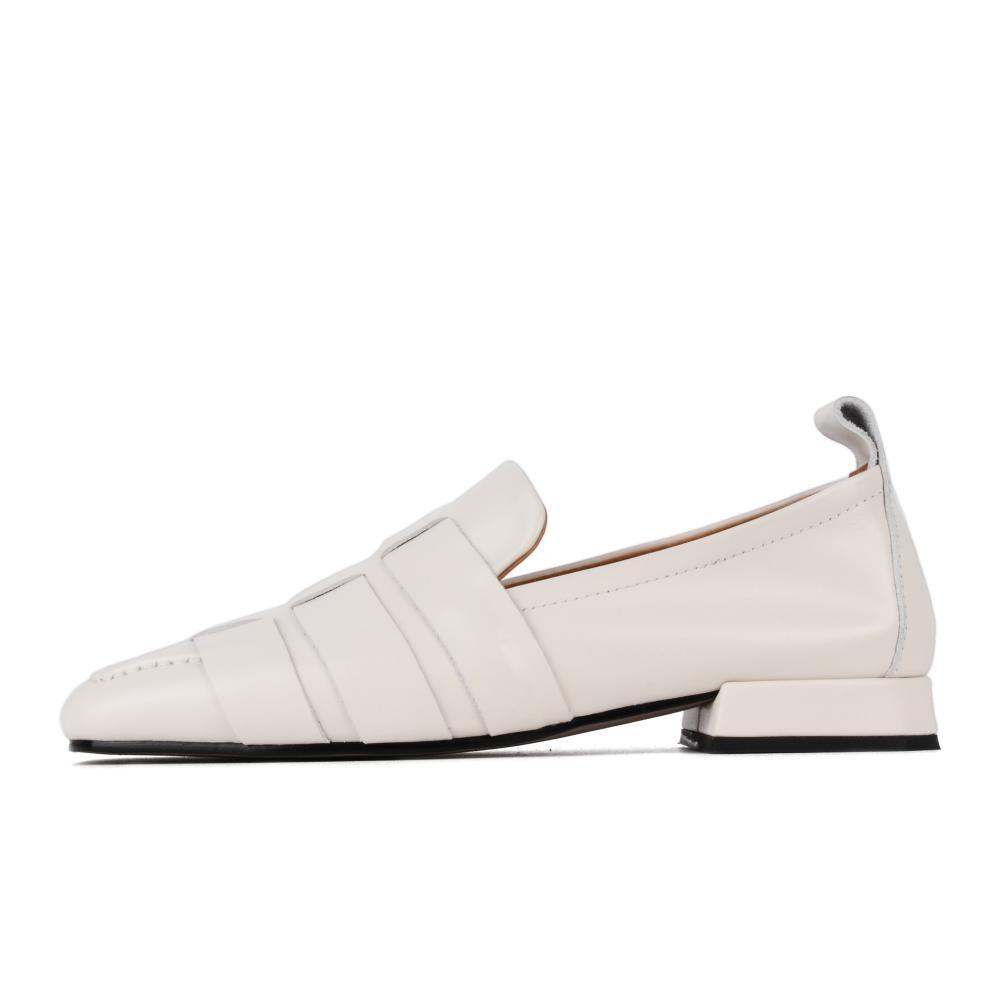 TinaCus Handmade Women's Soft Leather Square Toe Braided Style Slip On Loafers Flats Shoes