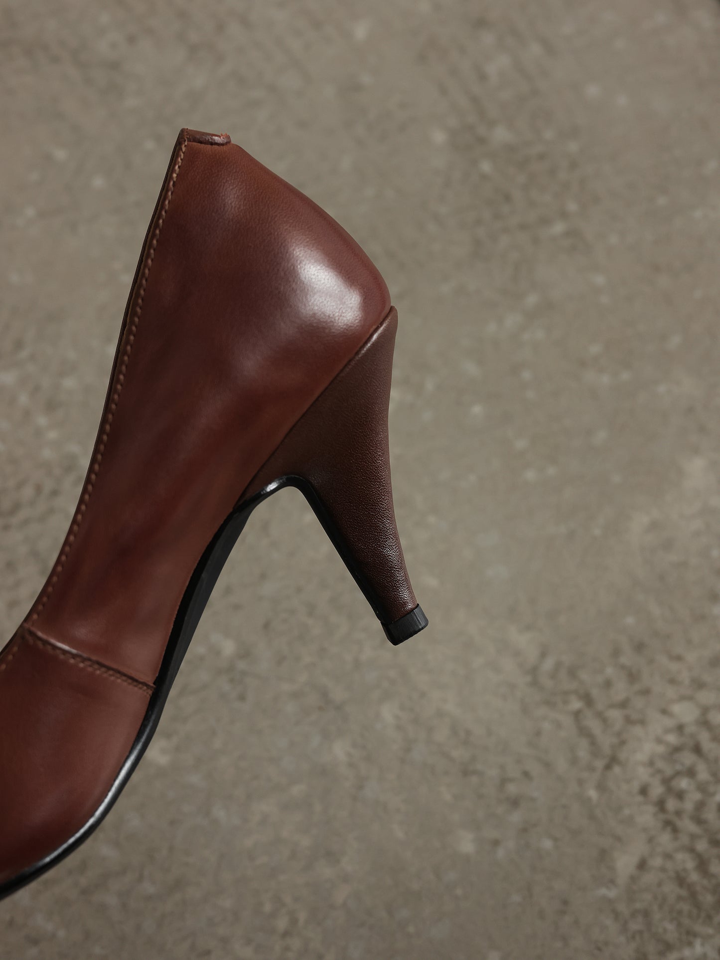 TinaCus Classic Pointed Toe Women's Genuine Leather Handmade Stiletto Mid Heel Slip On Dress Pumps Shoes