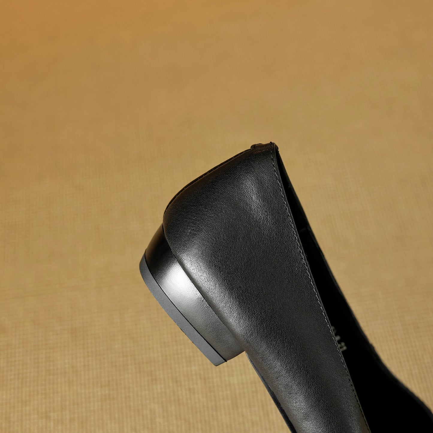 TinaCus Genuine Leather Women's Square Toe Handmade Flats Office Lady Slip on Loafers Shoes