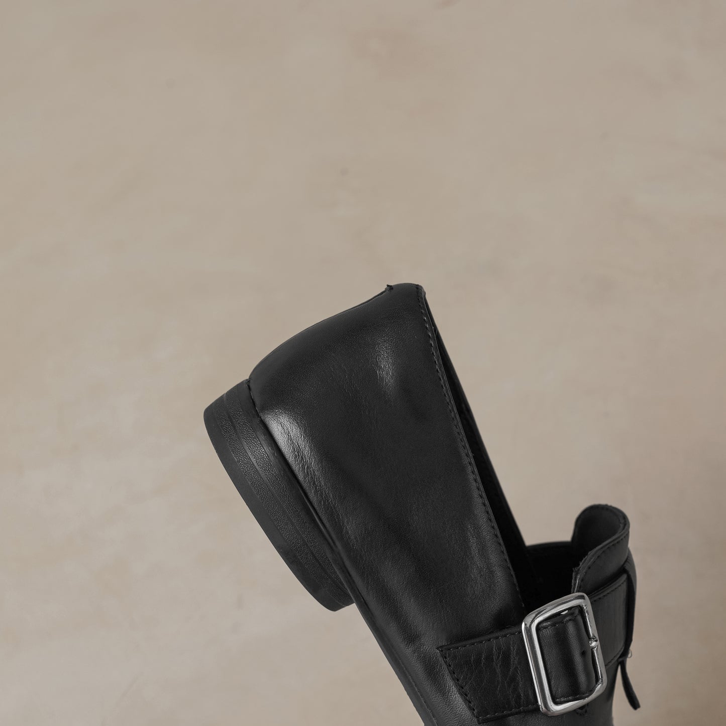 TinaCus Genuine Leather Comfortable Flats Women's Round Toe Handmade Buckle Casual Shoes