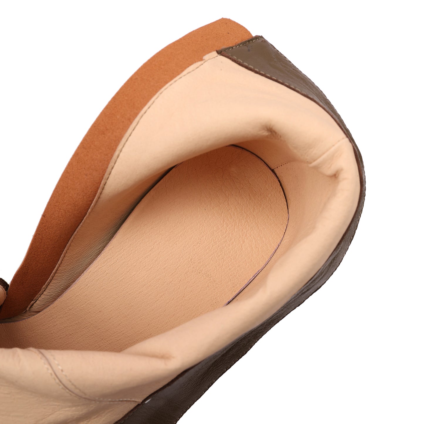 TinaCus Zipper with Lace up Ankle Boots Women's Square Toe Suede & Genuine Leather Mid Chunky Heels Handmade Booties