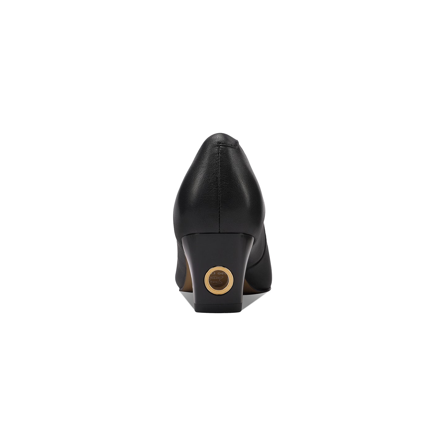 TinaCus Genuine Leather Women's Pointed Toe Handmade Chunky Heels Slip on Stylish Pumps Shoes