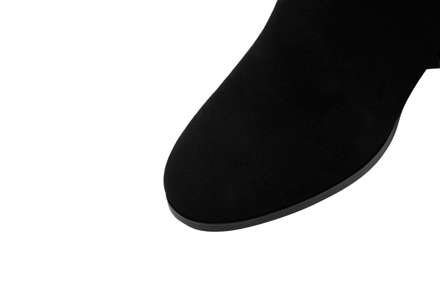 TinaCus Women's Round Toe Suede Leather Handmade Zipper Comfort Flat Mid-Calf Boots
