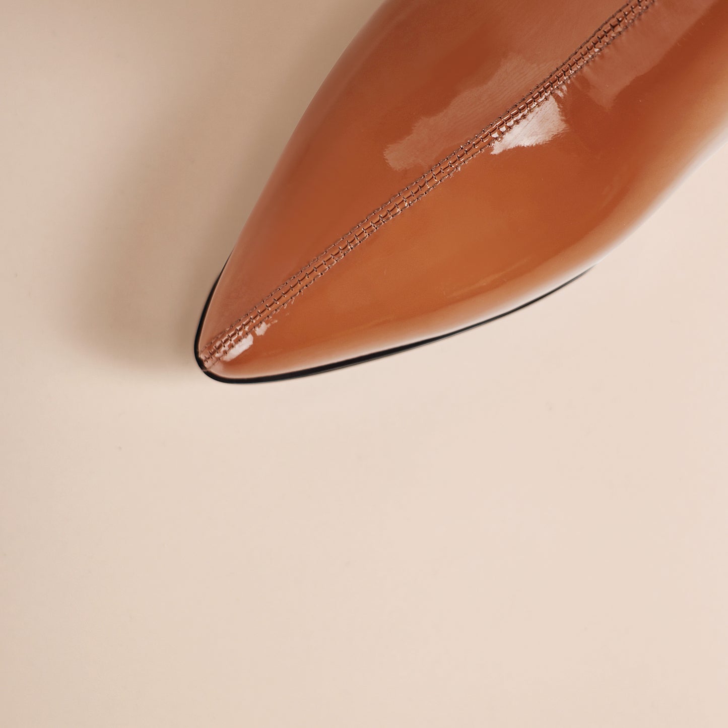 TinaCus Women's Patent Leather Handmade Patchwork Back Zipper Pointed Toe Stacked Low Heel Ankle Booties