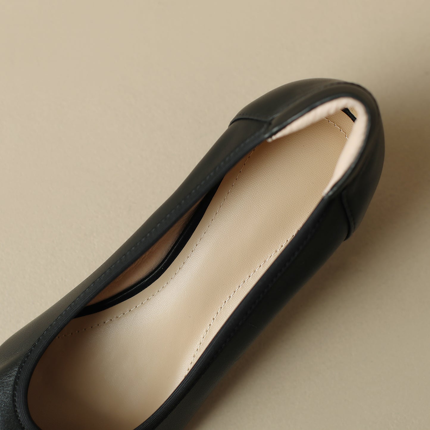 TinaCus Women's Handmade Genuine Leather Pointed Toe Chunky Heel Slip On Pumps