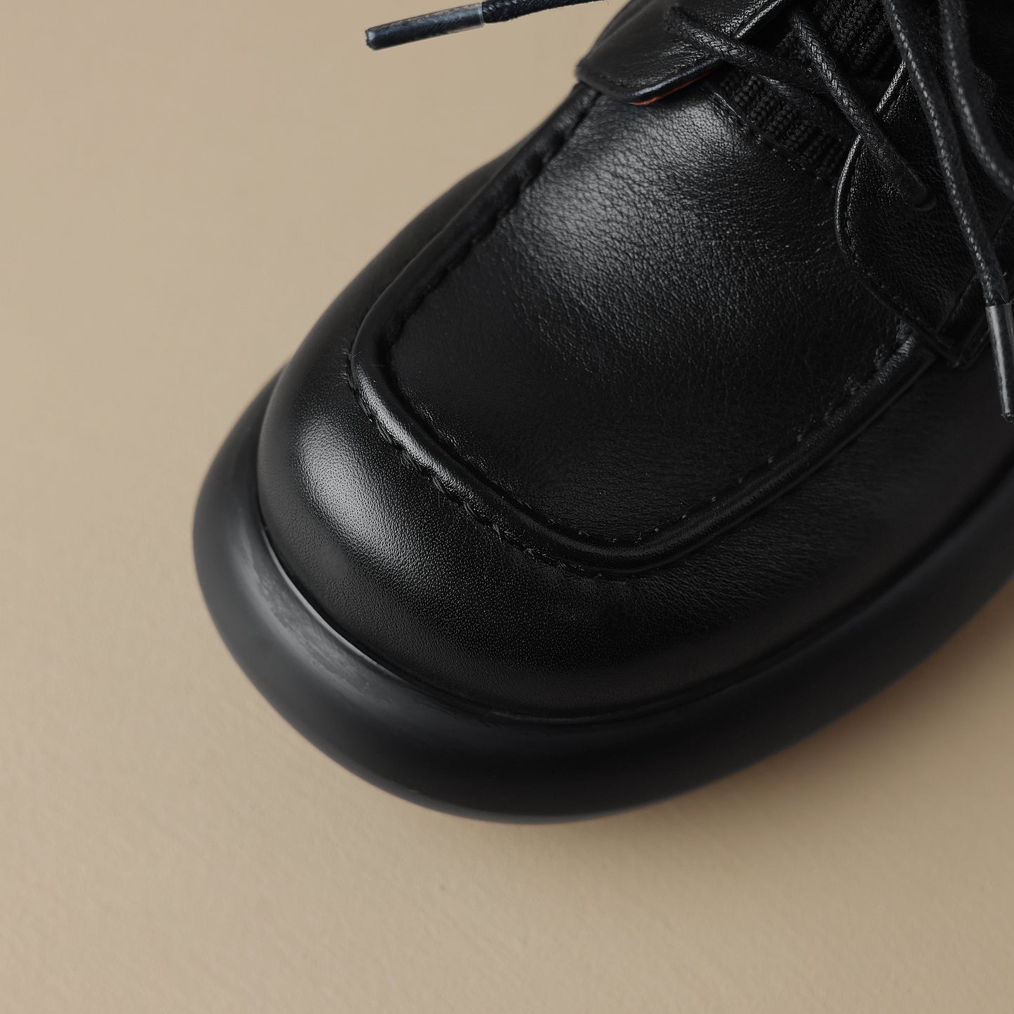 TinaCus Damen-Pumps mit Schnürung und Blockabsatz, handgefertigt, echtes Leder