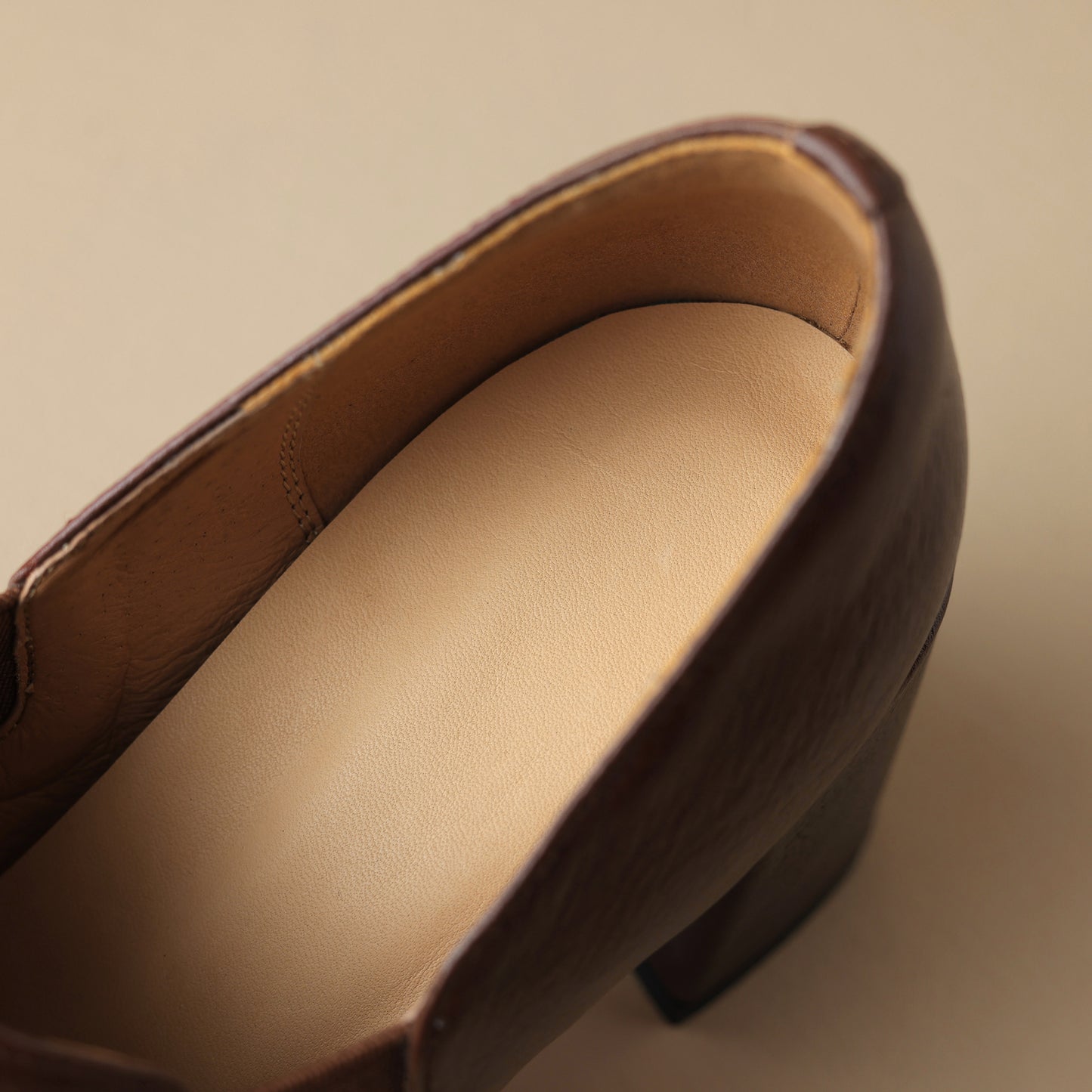TinaCus Women's Genuine Leather Handmade Chunky Heel Square Toe Pumps