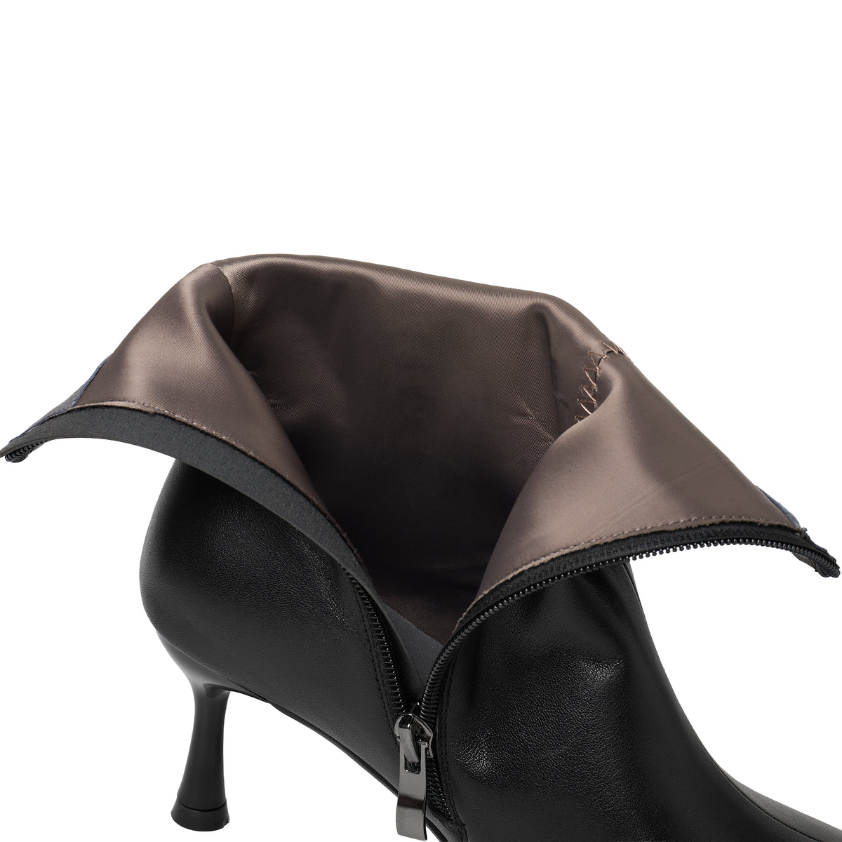 TinaCus Women’s Handmade Round Toe Side Zipper Kitten Heel Dress Ankle Booties