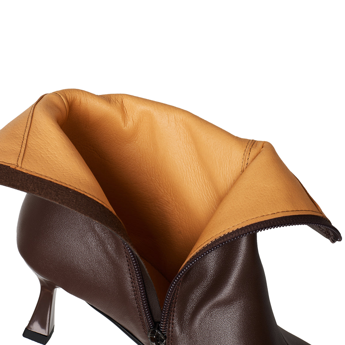 TinaCus Women's Pointed Toe Side Zipper Elegant Kitten Heel Ankle Boots