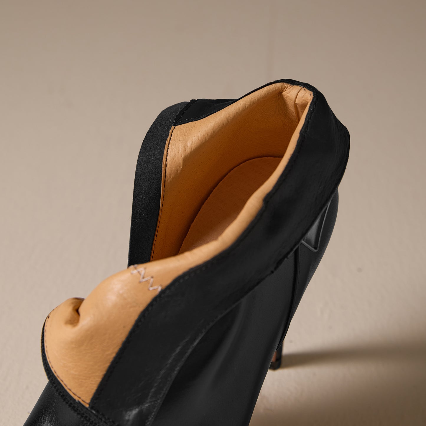 TinaCus Women's Buckled Ankle Boots Genuine Leather Handmade Pointed Toe Stiletto High Heels Zip up Booties