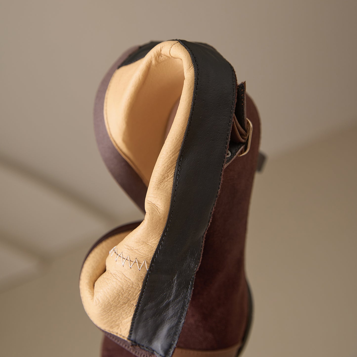 TinaCus Women's Pointed Toe Genuine & Suede Leather Handmade Strap Buckle Zip up Stiletto Heels Ankle Boots