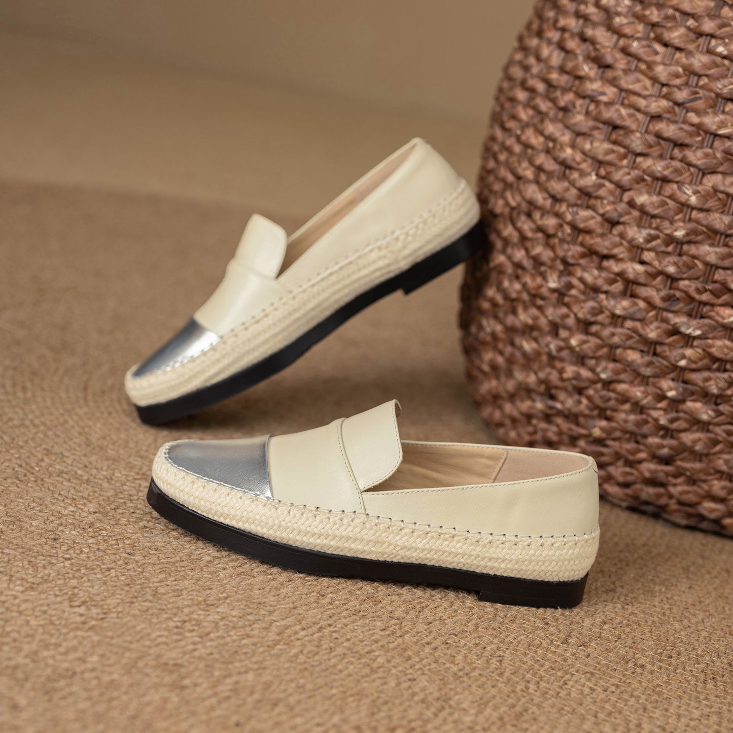 TinaCus Handmade Women's Genuine Leather Cap-Toe Slip on Casual Fomal Loafer Flats Shoes