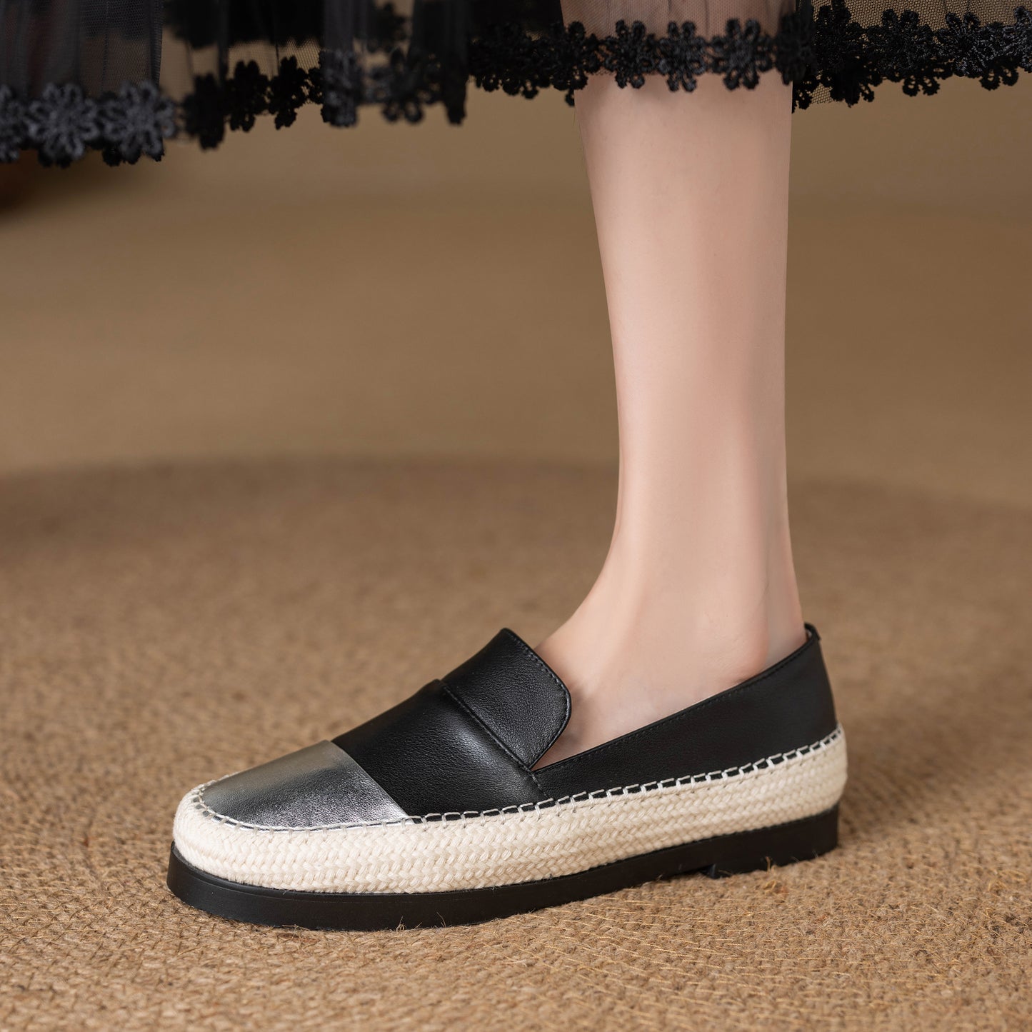 TinaCus Handmade Women's Genuine Leather Cap-Toe Slip on Casual Fomal Loafer Flats Shoes