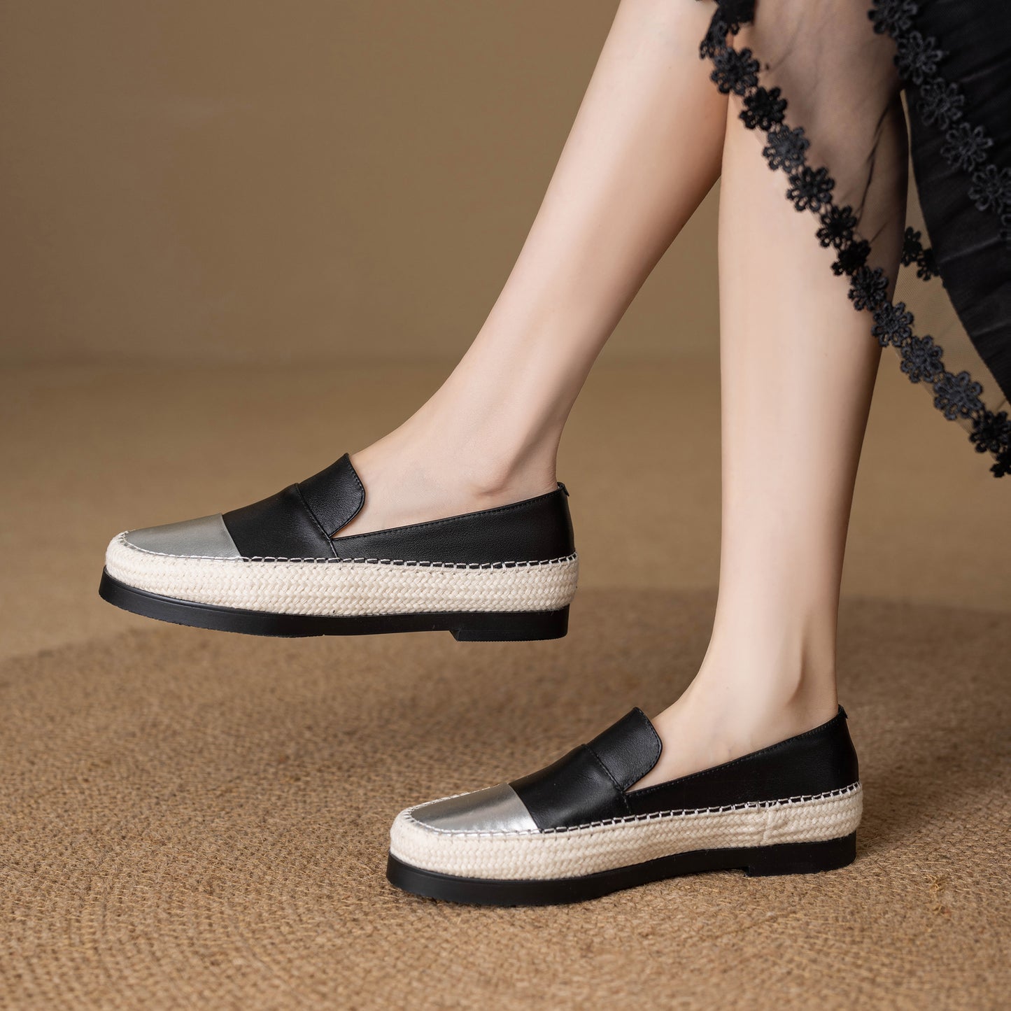 TinaCus Handmade Women's Genuine Leather Cap-Toe Slip on Casual Fomal Loafer Flats Shoes