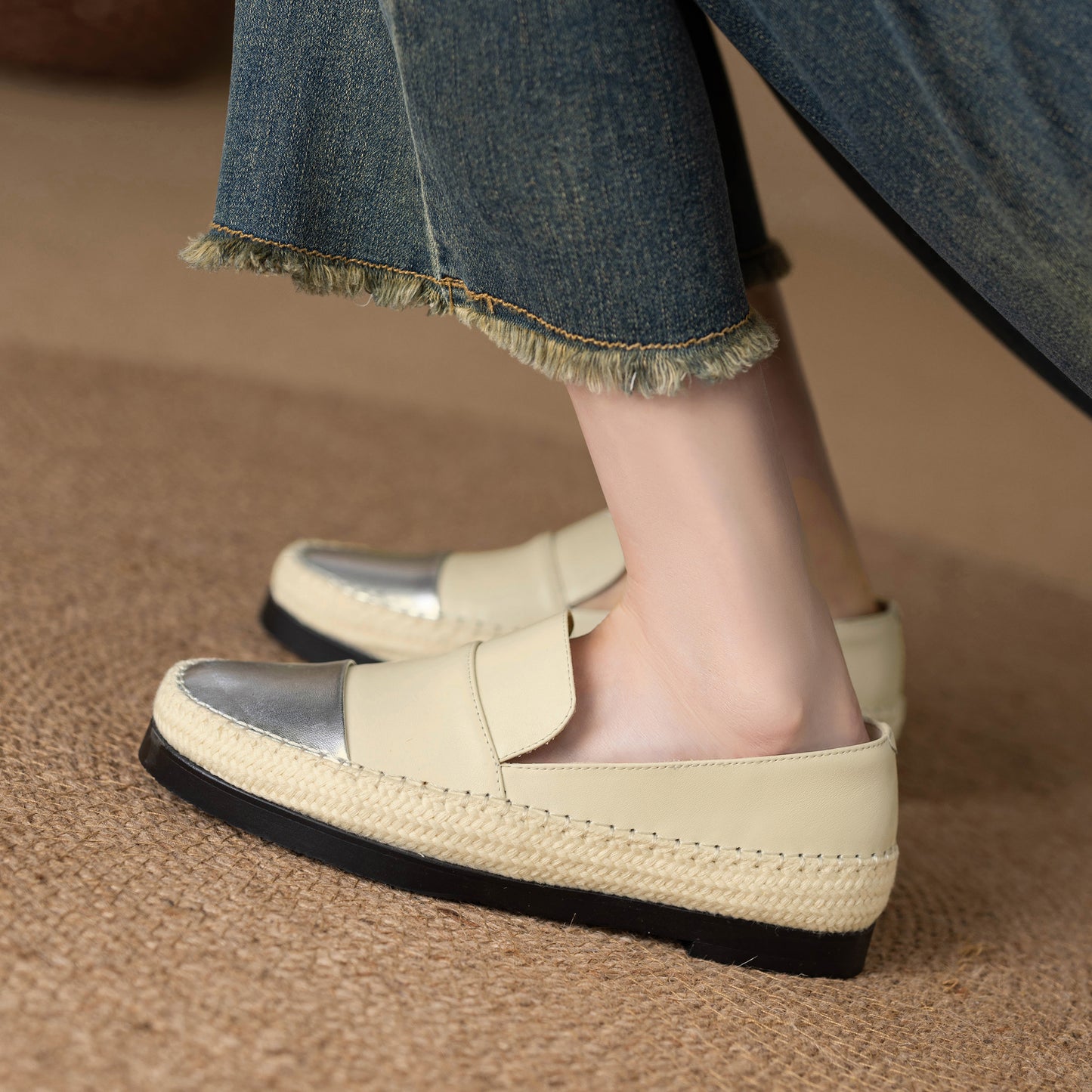 TinaCus Handmade Women's Genuine Leather Cap-Toe Slip on Casual Fomal Loafer Flats Shoes