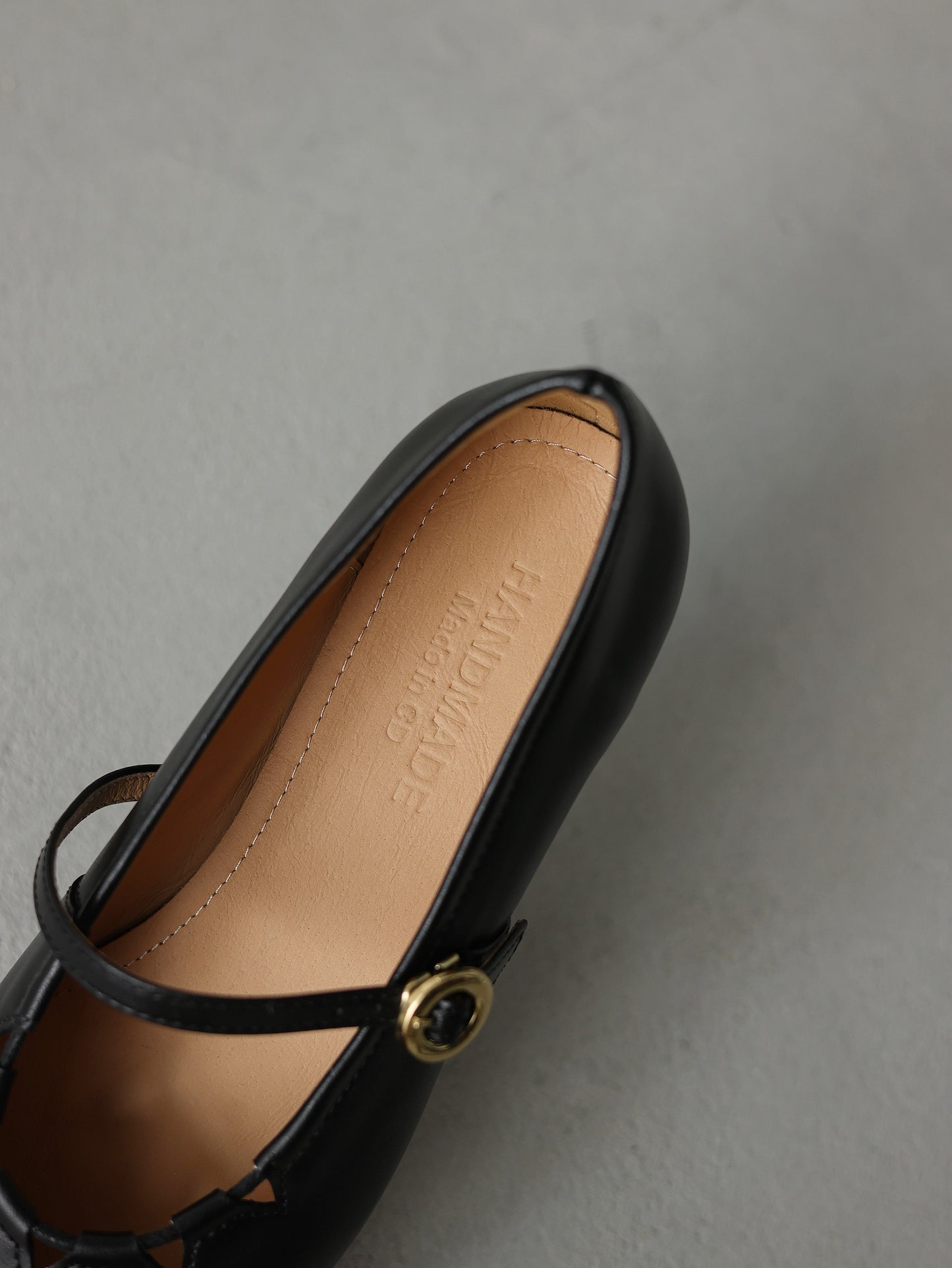 TinaCus Handmade Women's Genuine Leather Comfortable Square Toe Adjustable Buckle Dress Mary Jane Flats Shoes