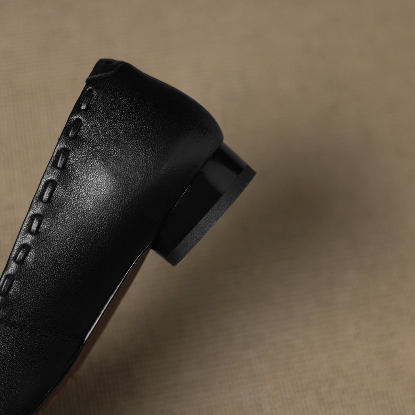 TinaCus Handmade Women's Genuine Leather Square Toe Stitching Office Dress Ballet Flats Shoes with Bowknot