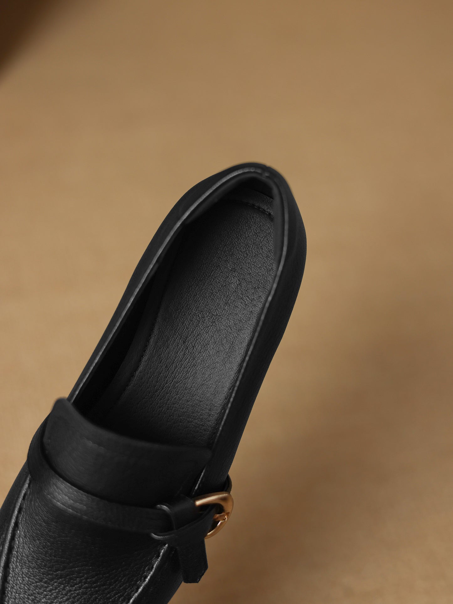 TinaCus Handmade Women's Genuine Leather Round Toe Slip-on Office Loafer Shoes with Decor Knot