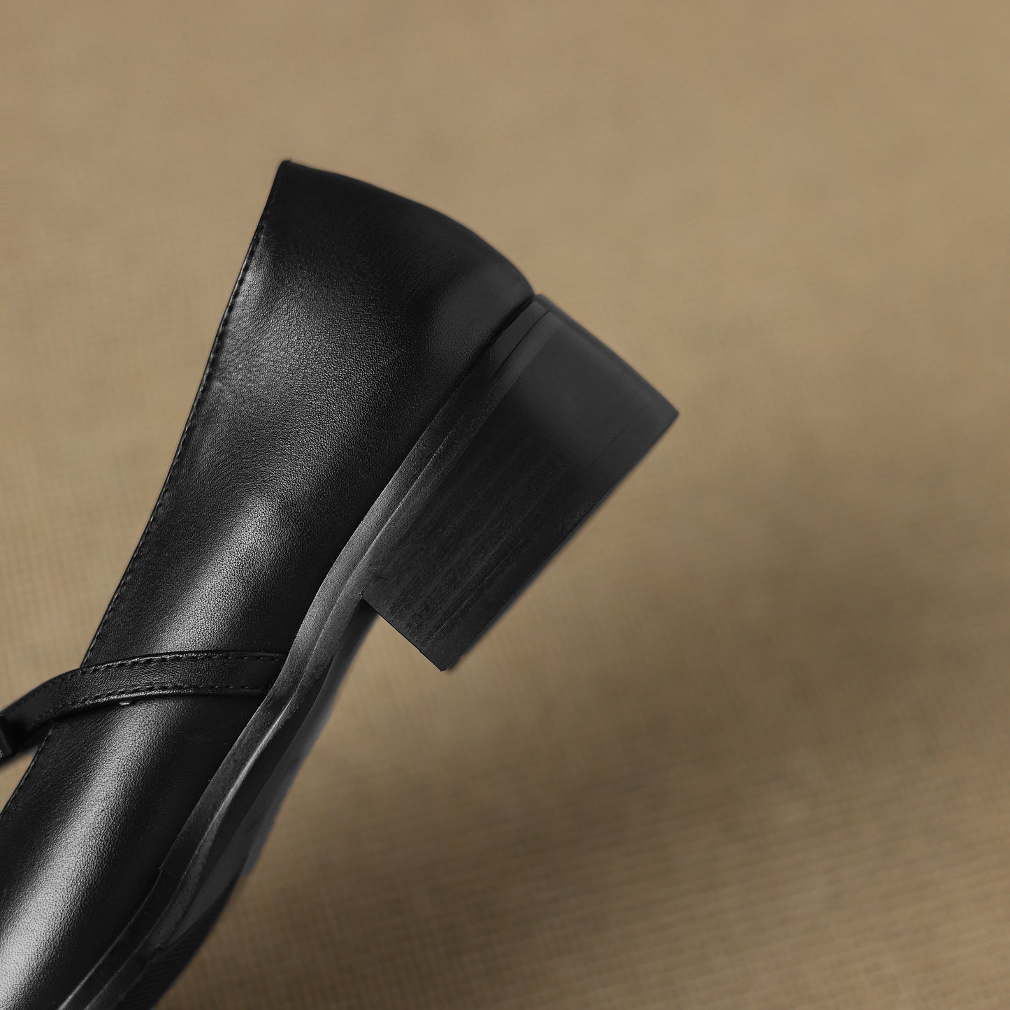 TinaCus Handmade Women's Genuine Leather Round Toe Slip-on Chunky Heel Mary Jane Shoes with Bowknot