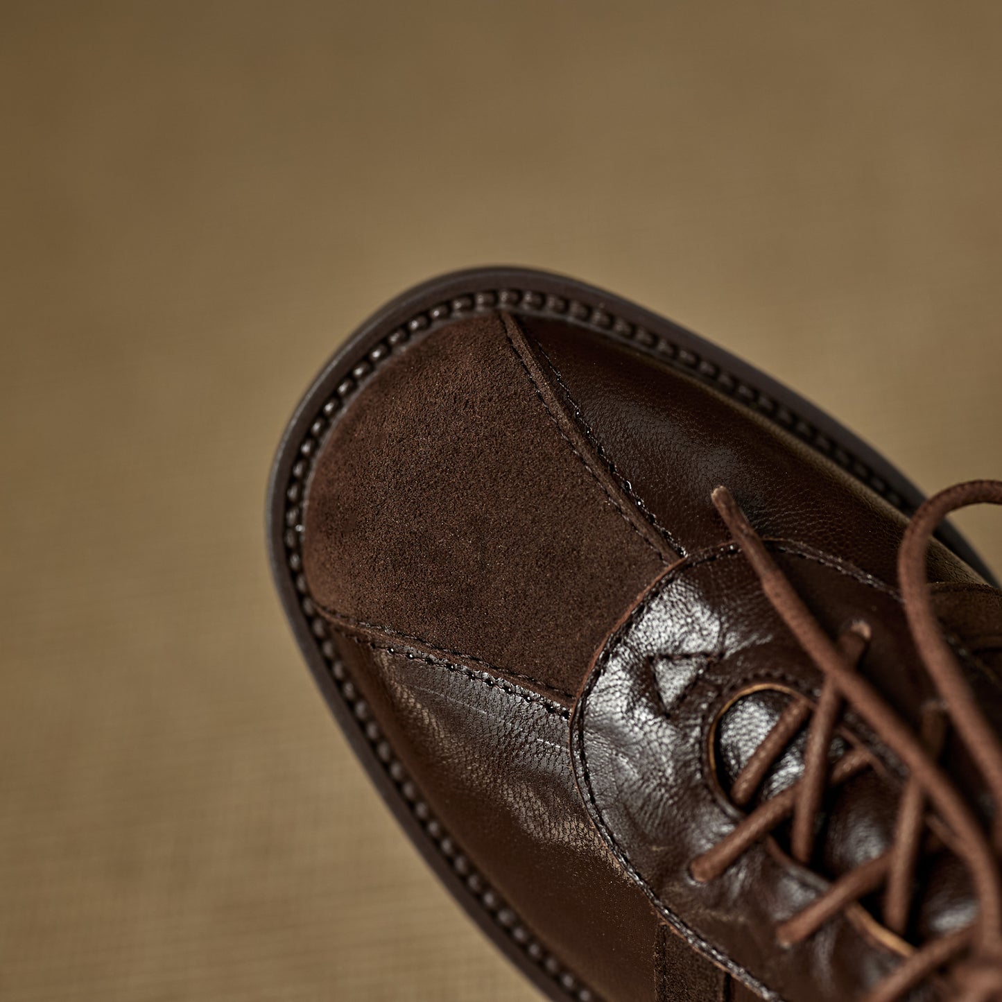 TinaCus Women's Oxfords Shoes Handmade Genuine Leather Patchwork Round Toe Chunky Heel