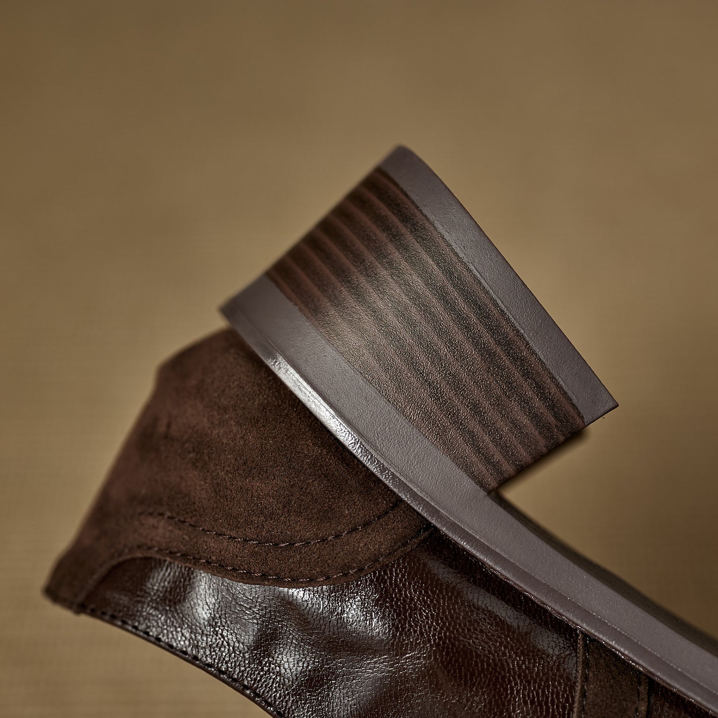 TinaCus Women's Oxfords Shoes Handmade Genuine Leather Patchwork Round Toe Chunky Heel