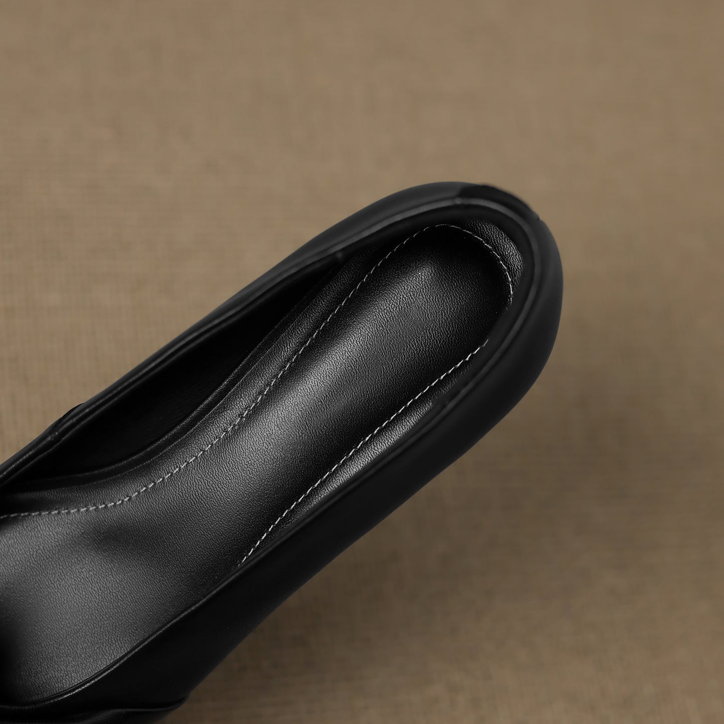 TinaCus Handmade Women's Genuine Leather Square Toe Woven Twist Knot Chunky Heel Casual Slip On Pump Shoes