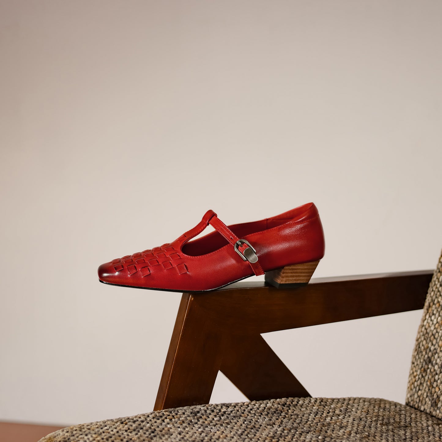 TinaCus Women's Genuine Leather T-bar Strap Loafers Handmade Square Toe Dress Mary Jane Shoes