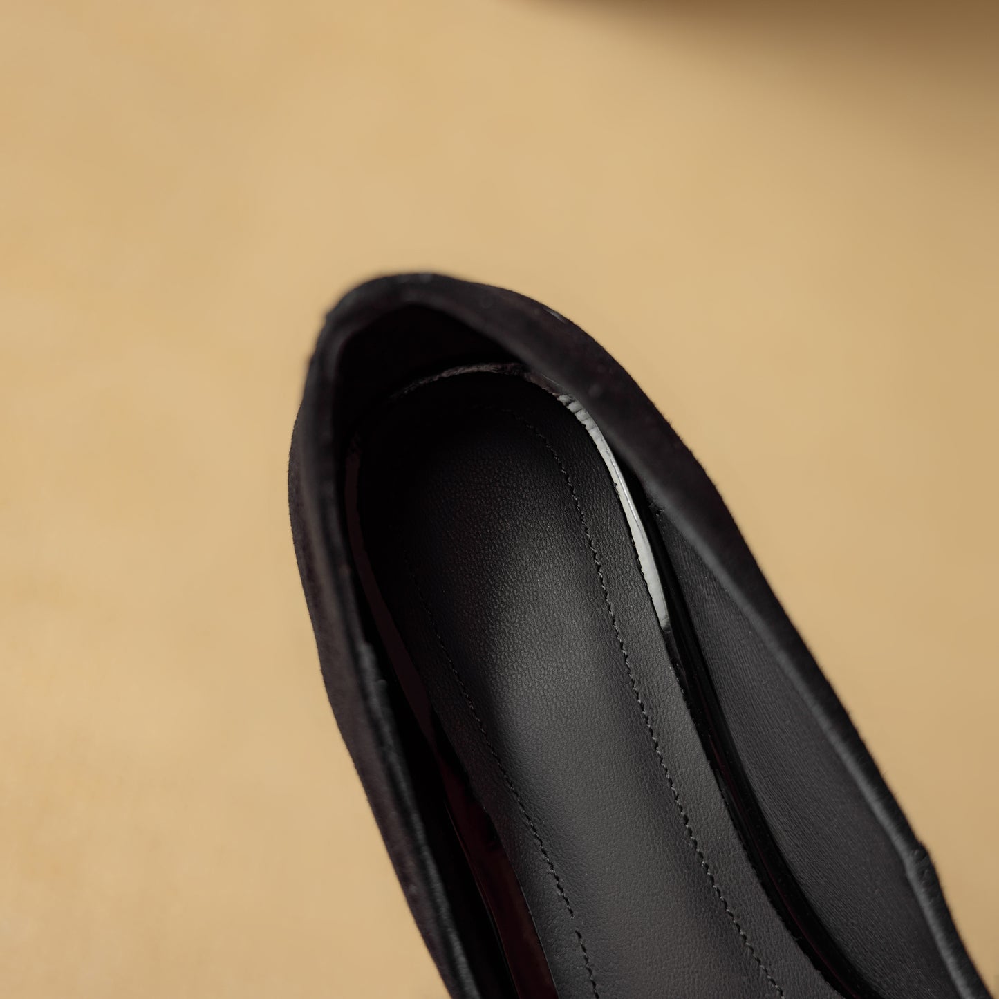 TinaCus Suede Leather Women's Pointed Toe Handmade Tassels Low Heels Pumps Shoes