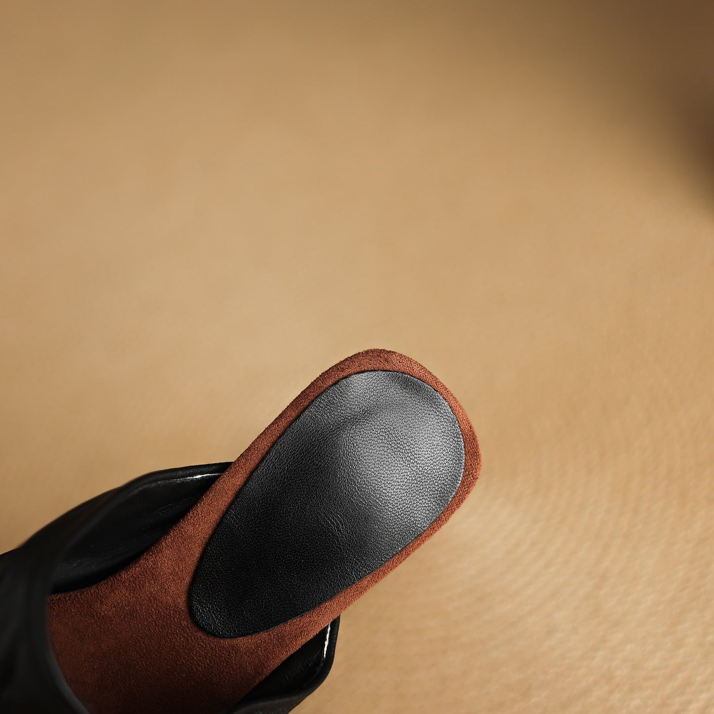 TinaCus Handmade Women's Genuine Leather Soft Open Toe Heeled Sandals Backless Mules