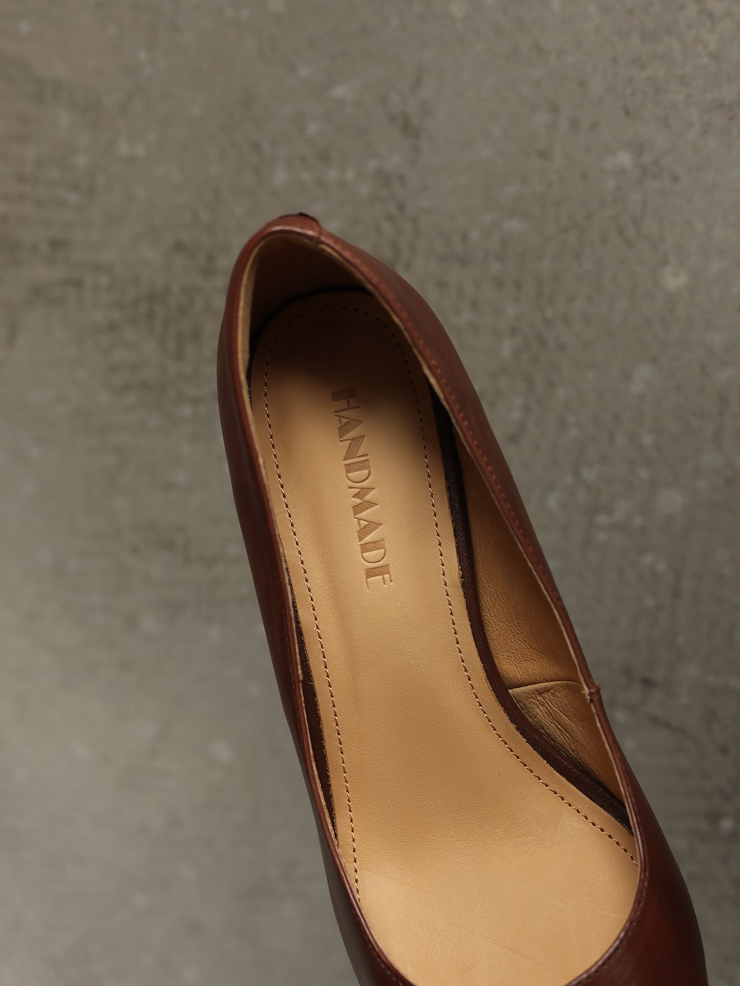 TinaCus Classic Pointed Toe Women's Genuine Leather Handmade Stiletto Mid Heel Slip On Dress Pumps Shoes