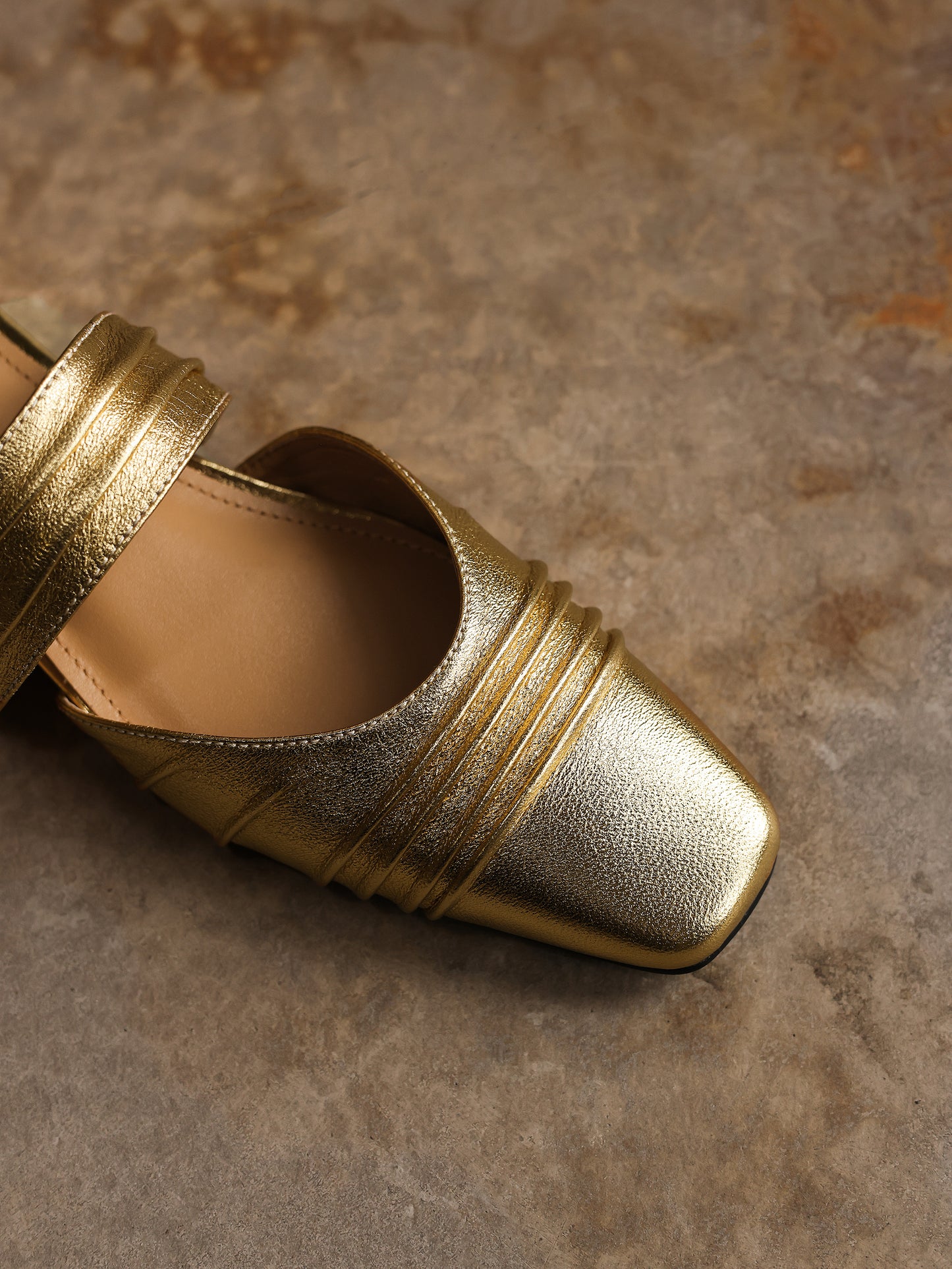 TinaCus Ruched Genuine Leather Women's Mules Handmade Square Toe Low Wedge Heel Slip On Backless Slide Sandals