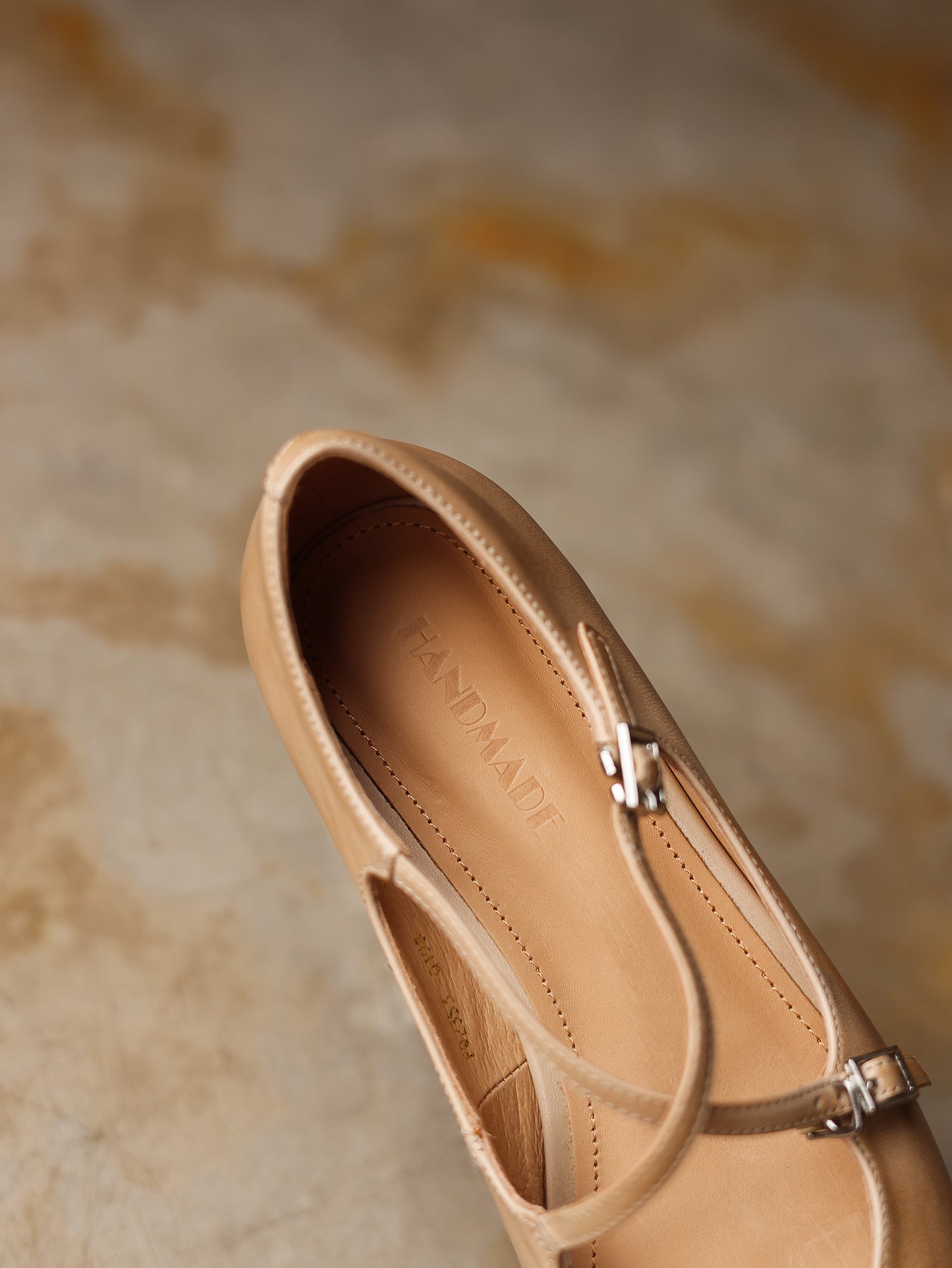 TinaCus Round Toe Genuine Leather Handmade Cross Strap Buckles Women's Casual Flat Loafers