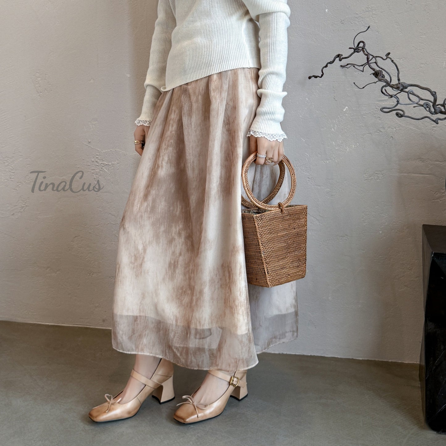 TinaCus Genuine Leather Women's Square Toe Handmade Bowknot Chunky Heels Trendy Mary Jane Shoes