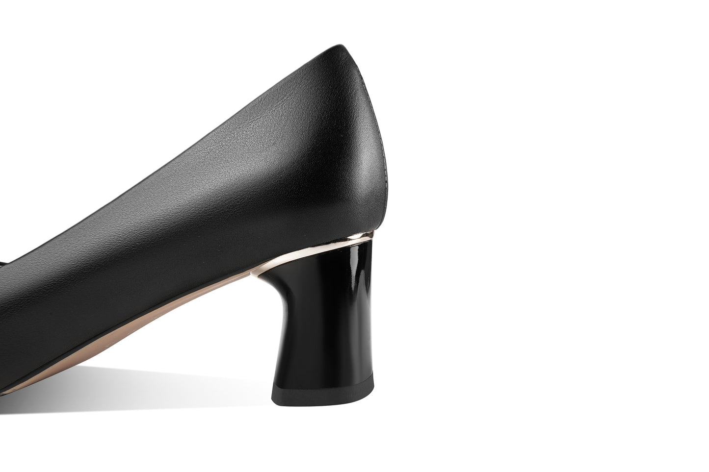 TinaCus Genuine Leather Pointed Toe Handmade Cone Heels Women's Pumps Shoes
