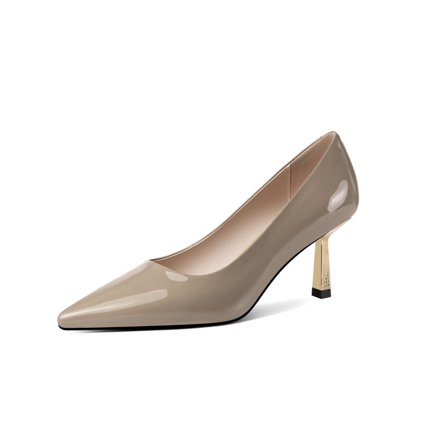 TinaCus Handmade Women's Slip On Glossy Patent Leather Stiletto Heel Pumps