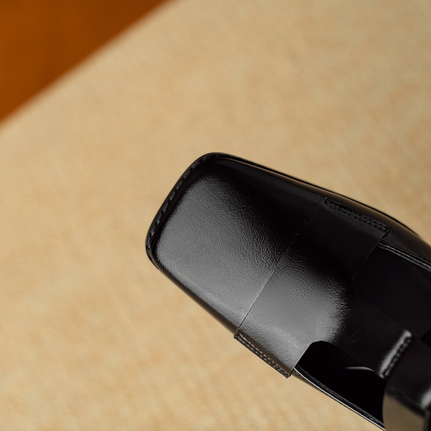 TinaCus Genuine Leather Women's Square Toe Handmade Strap Buckle Mid Chunky Heels Stylish Mary Jane Shoes