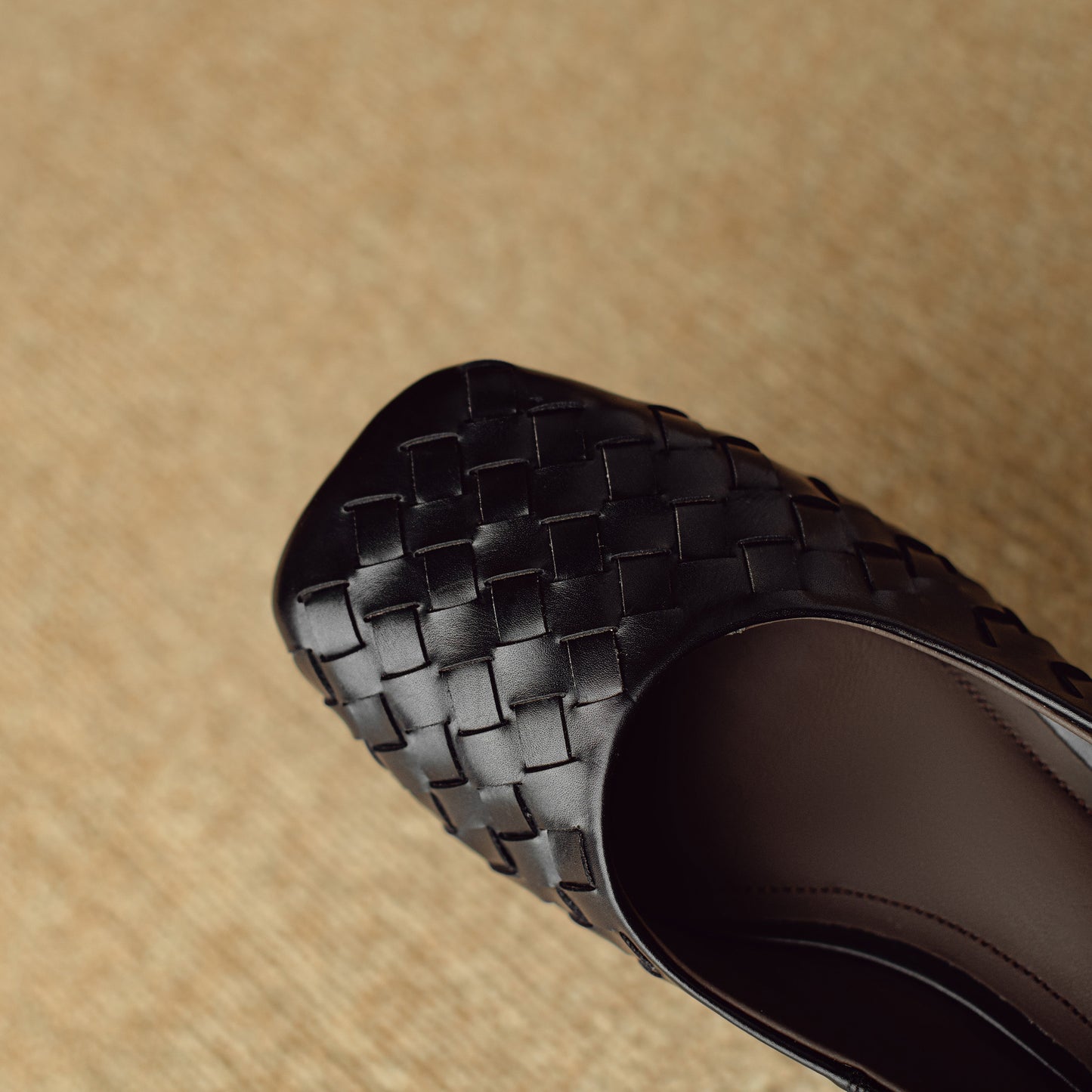 TinaCus Women's Genuine Leather Comfortable Weave Square Toe Slip On Casual Flats Dressy Shoes