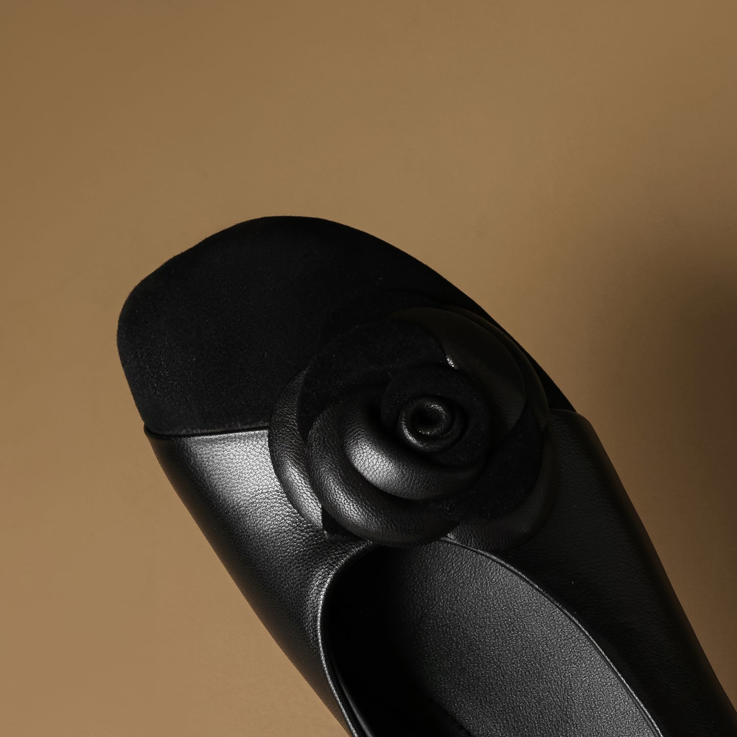 TinaCus Handmade Women's Genuine Leather Floral Closed Toe Lightweight Dressy Ballet Shoes