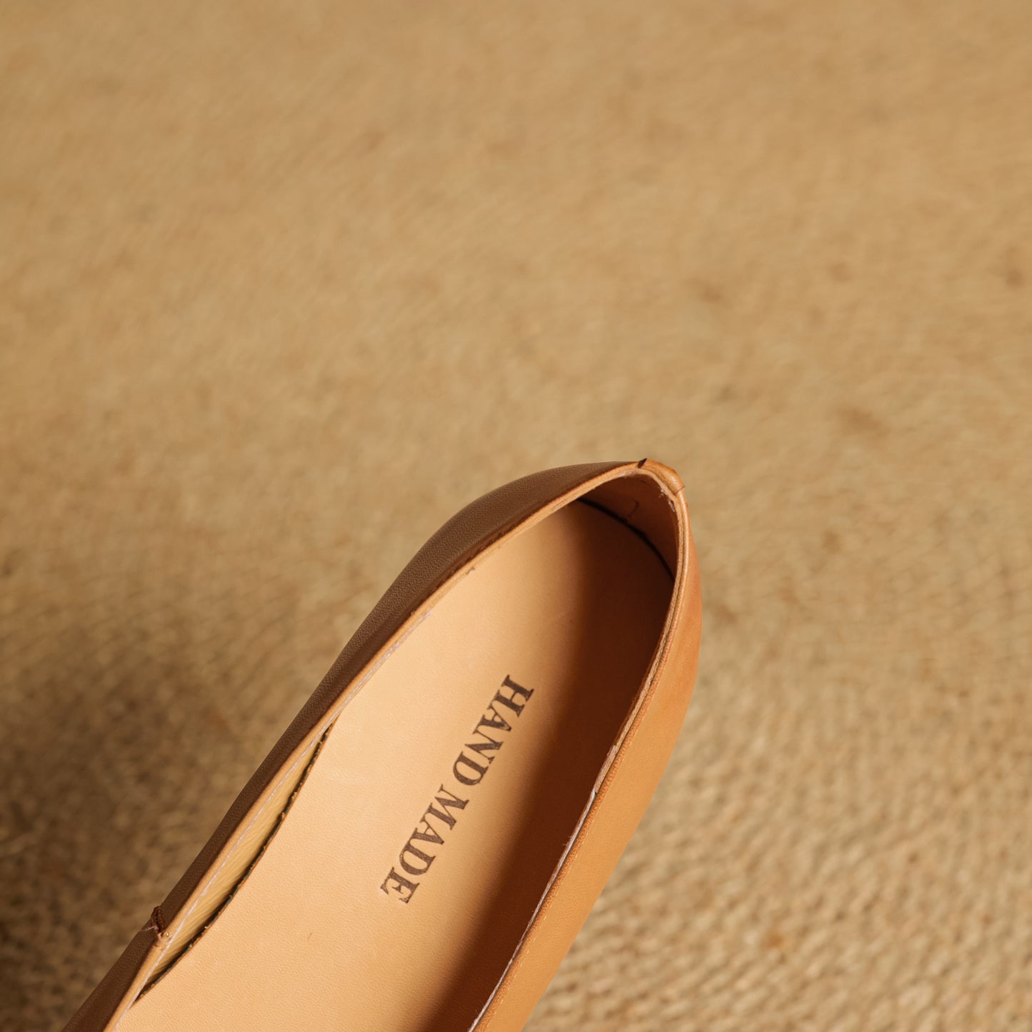 TinaCus Women's Square Toe Genuine Leather Handmade Knot Slip on Comfortable Flat Shoes