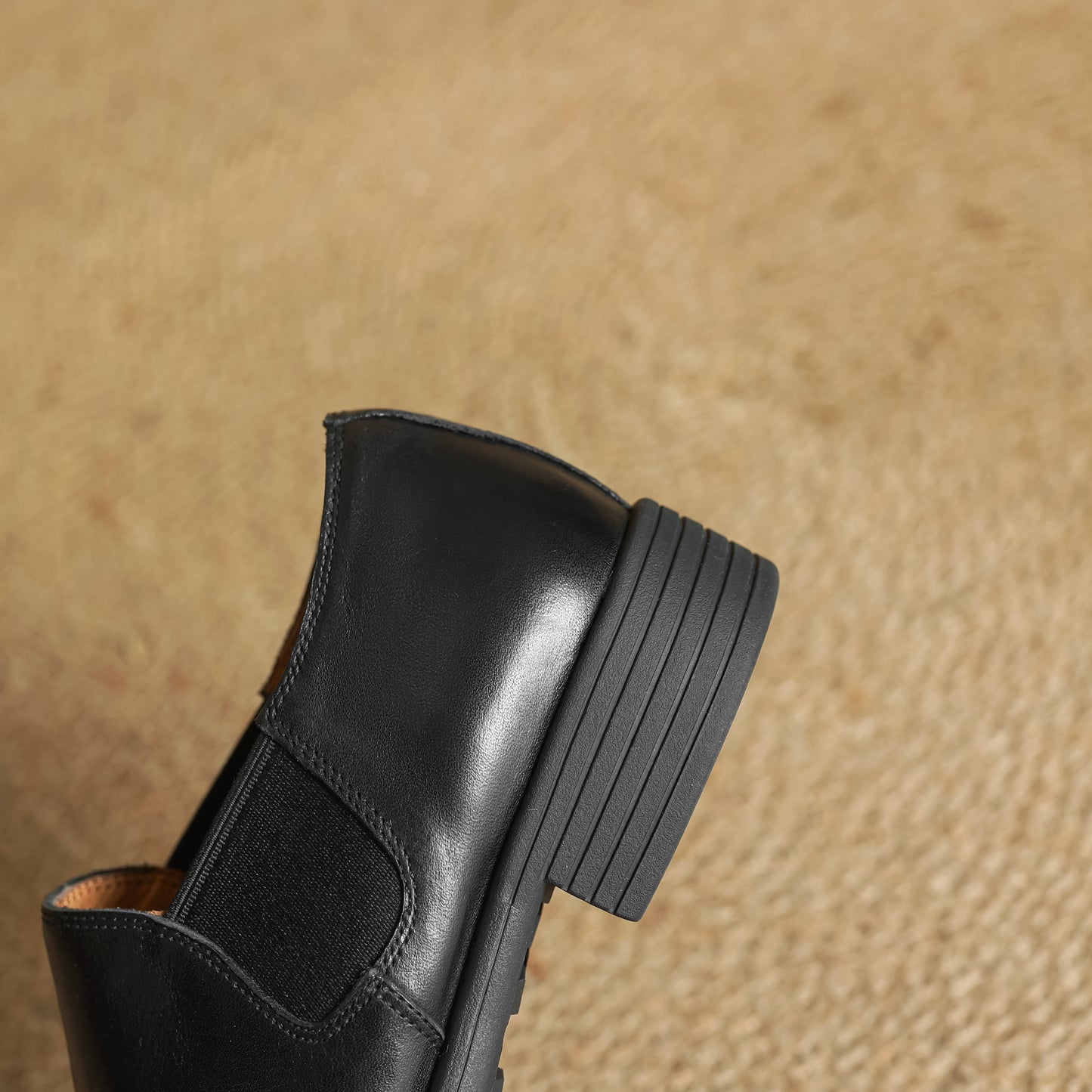 TinaCus Handmade Women's Genuine Leather Round Toe Slip On Casual Work Office Loafer Shoes