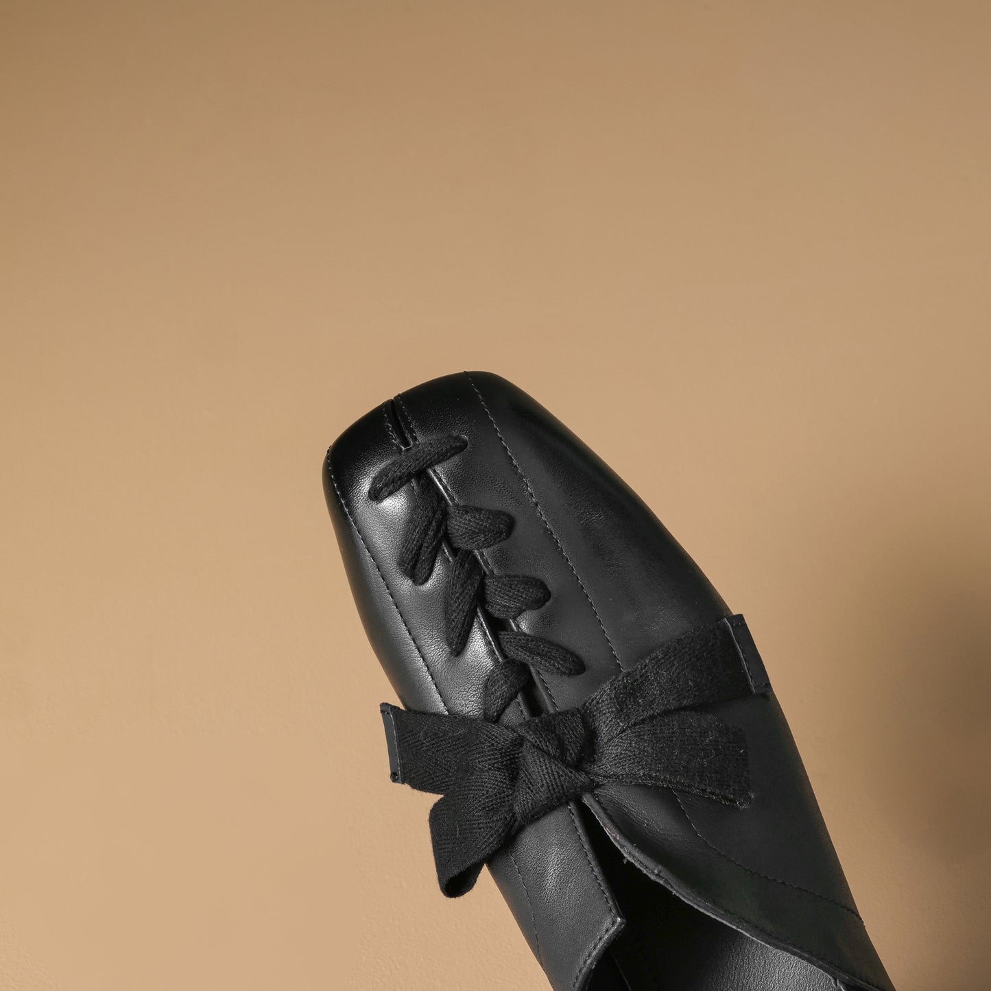 TinaCus Women's Square Toe Slip on Loafers Shoes Handmade Bowknot Chunky Heels Cute Pumps