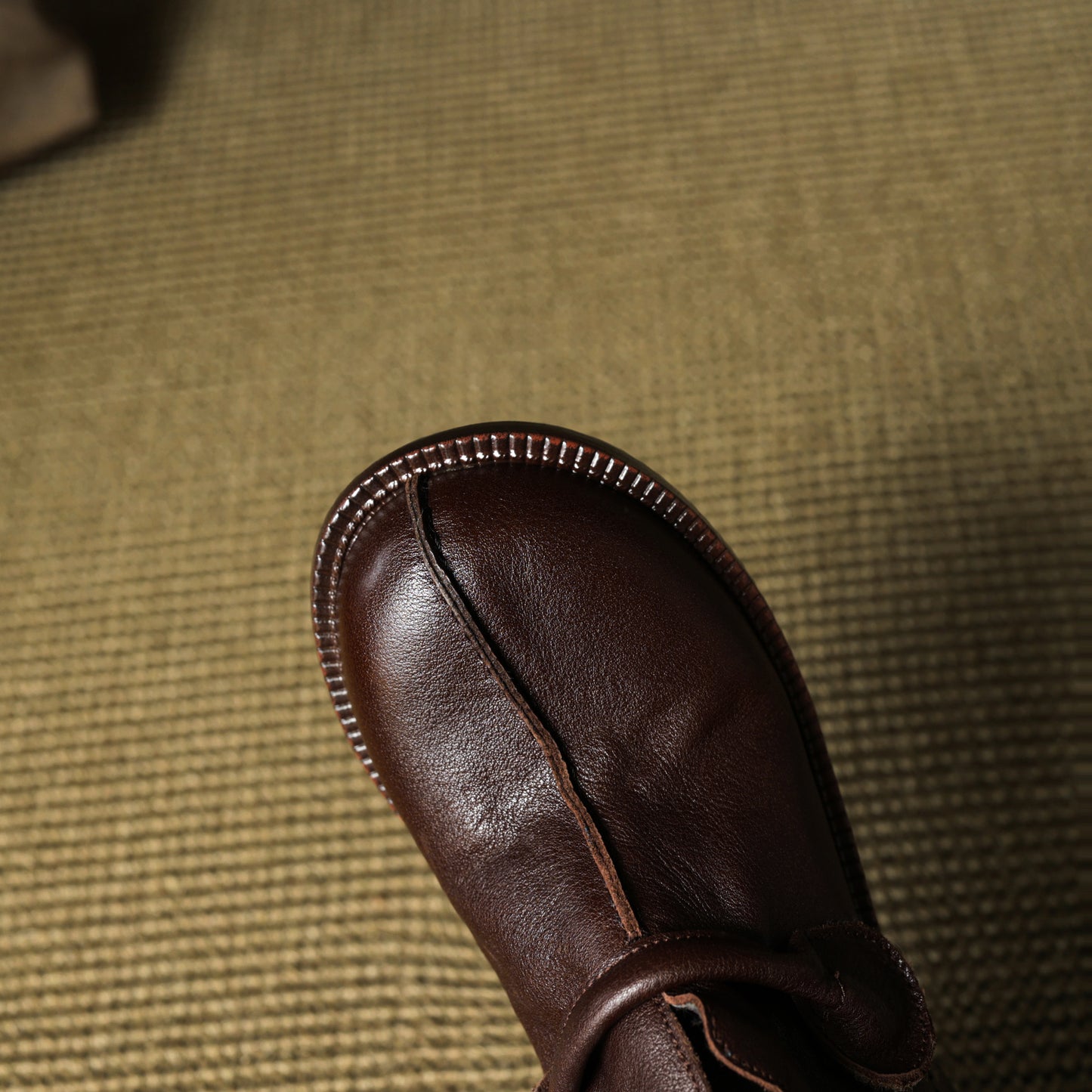 TinaCus Women's Round Toe Soft Genuine Leather Handmade Low Chunky Heels Casual Loafers Shoes