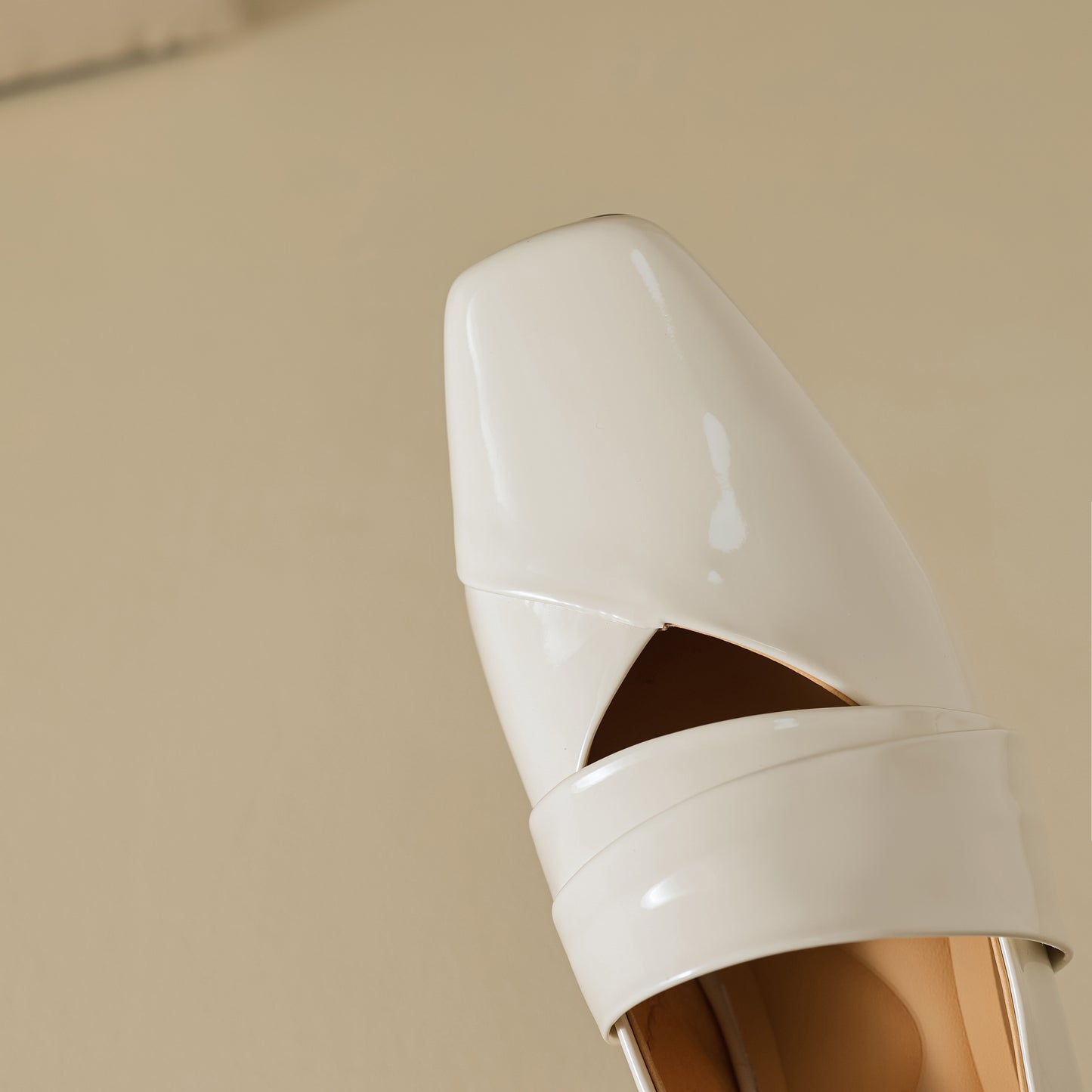 TinaCus Glossy Patent Leather Handmade Square Toe Women's Casual Flat Shoes