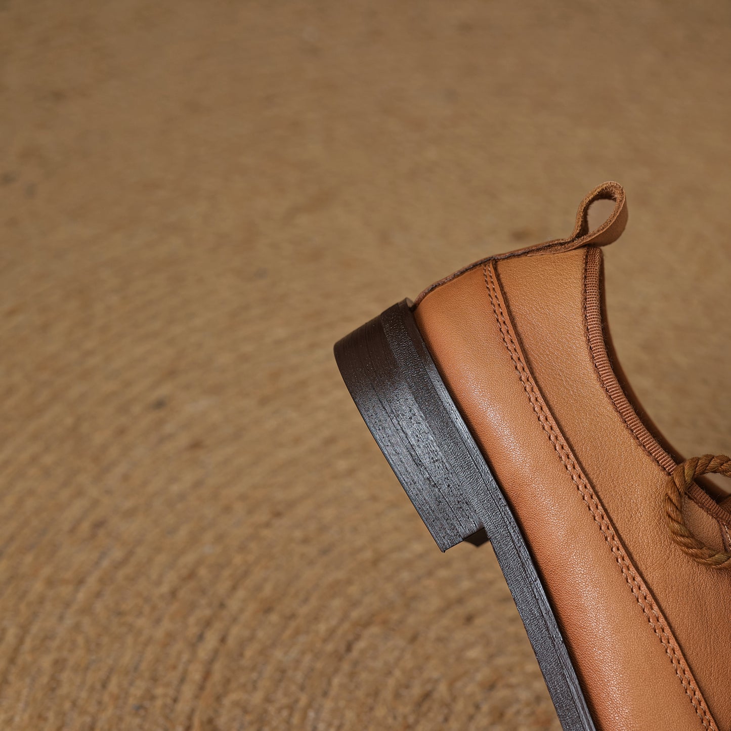 TinaCus Women's Square Toe Genuine Leather Handmade Selftie Flat Oxford Shoes