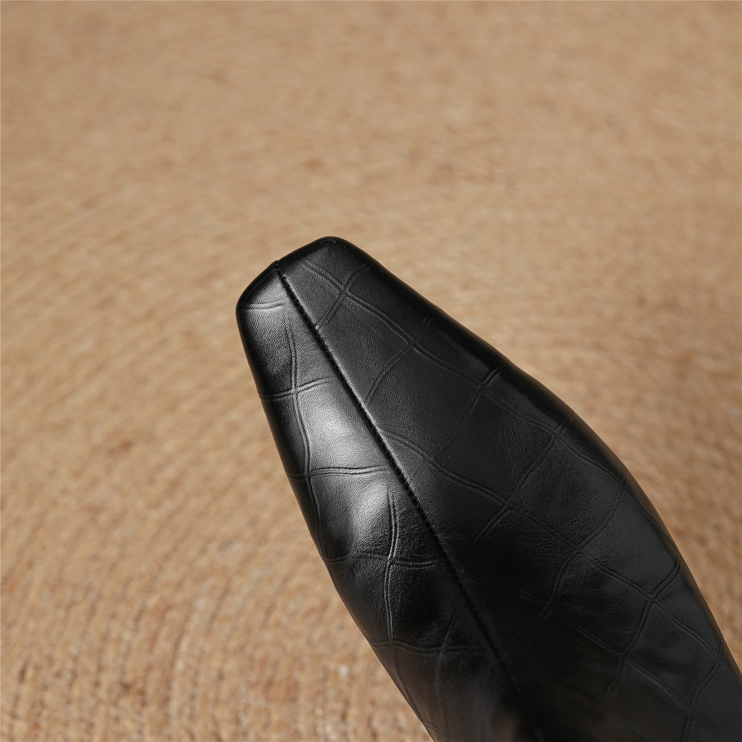 TinaCus Women's Leather Handmade Wedge Heel Back Zip Up Ankle Boots