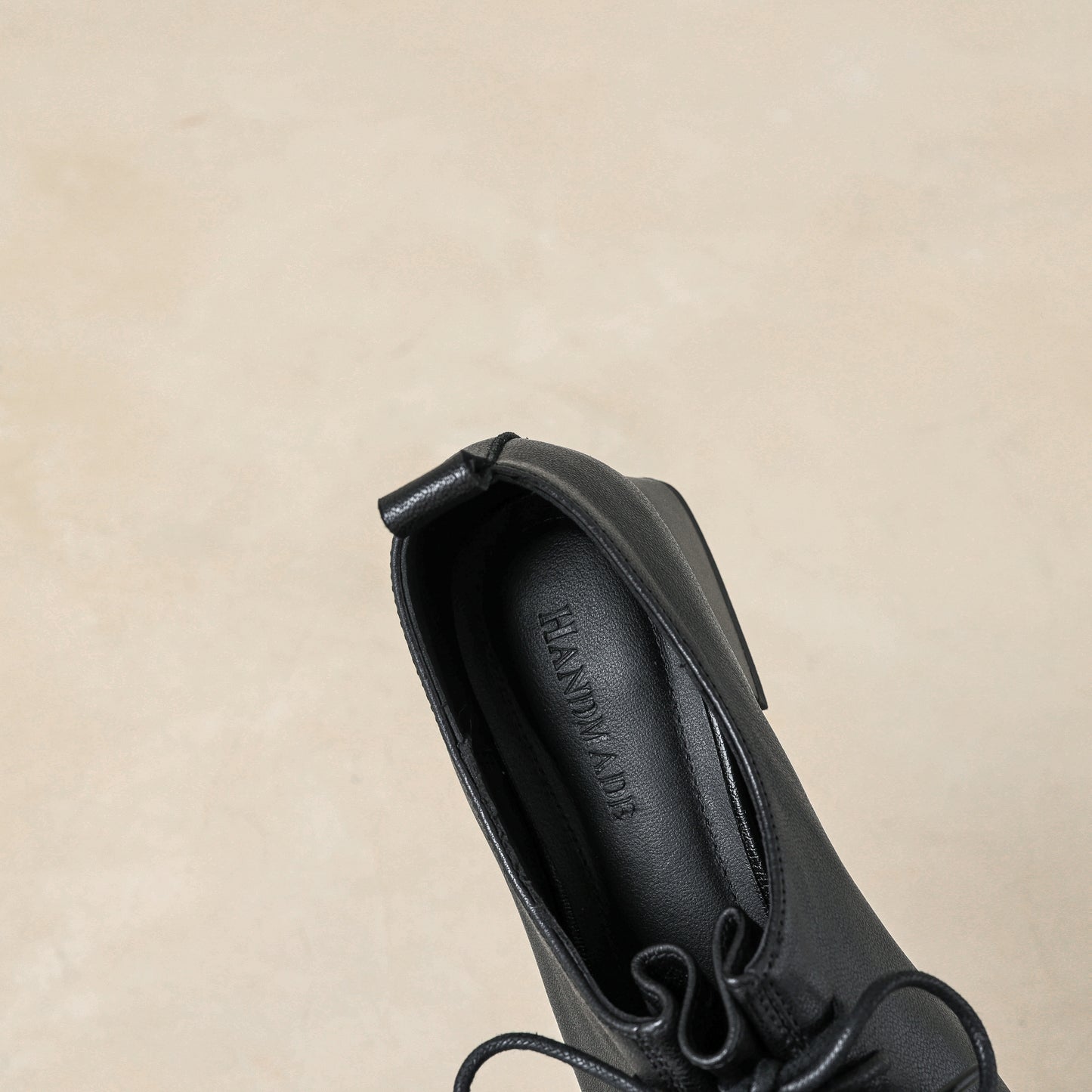 TinaCus Women's Square Toe Lace up Oxford Shoes Genuine Leather Handmade Low Chunky Heels