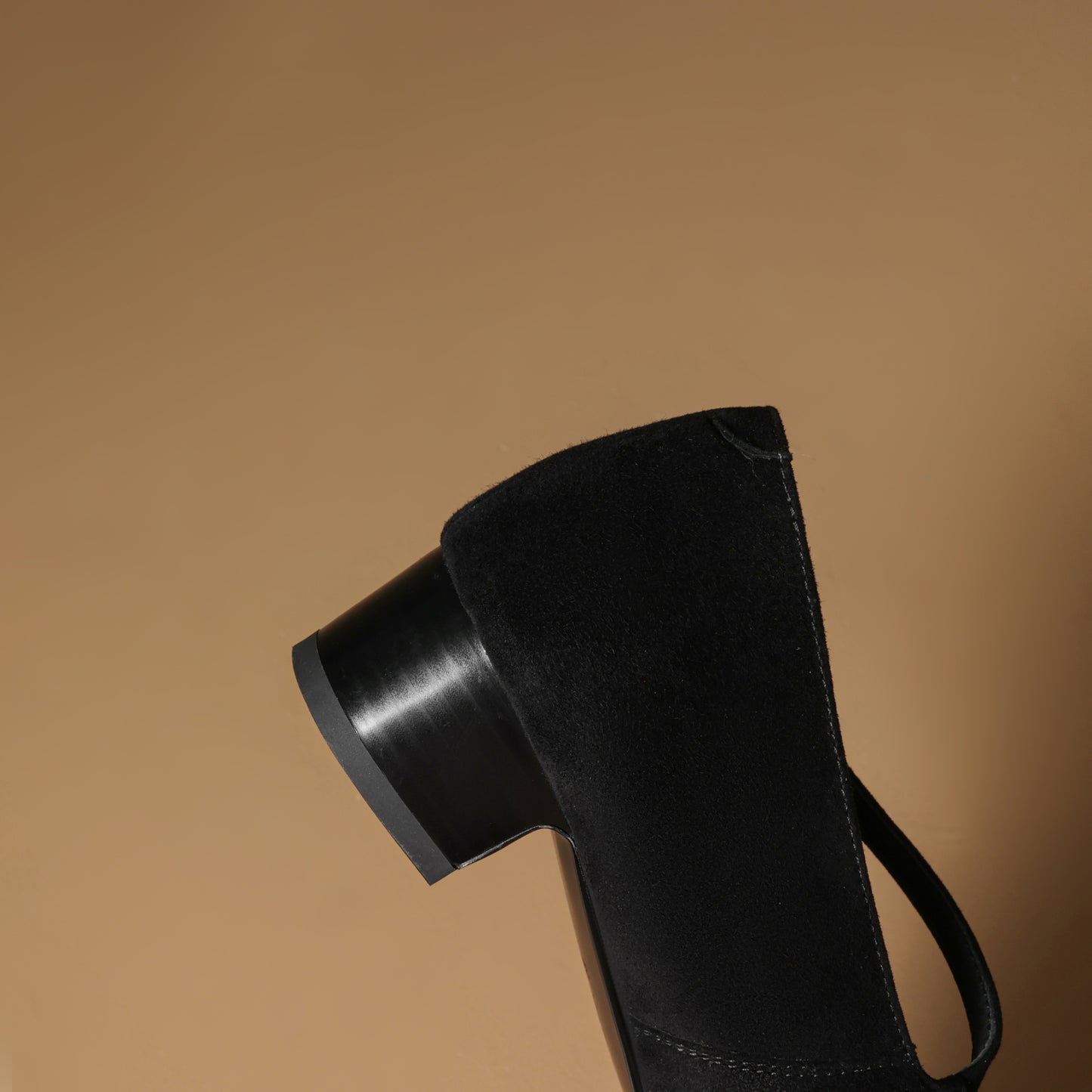 TinaCus Handmade Women's Suede Leather Floral Square Toe Lightweight Mary Jane Shoes