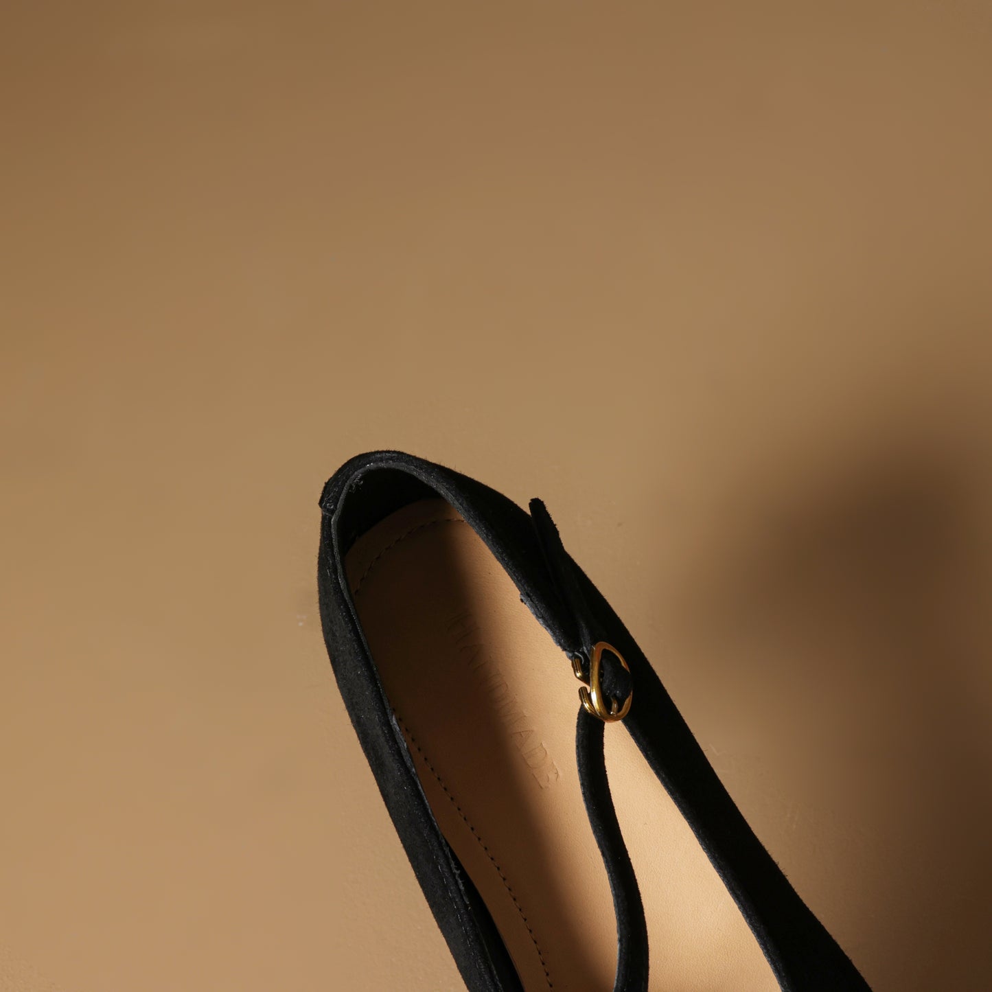 TinaCus Handmade Women's Suede Leather Floral Square Toe Lightweight Mary Jane Shoes