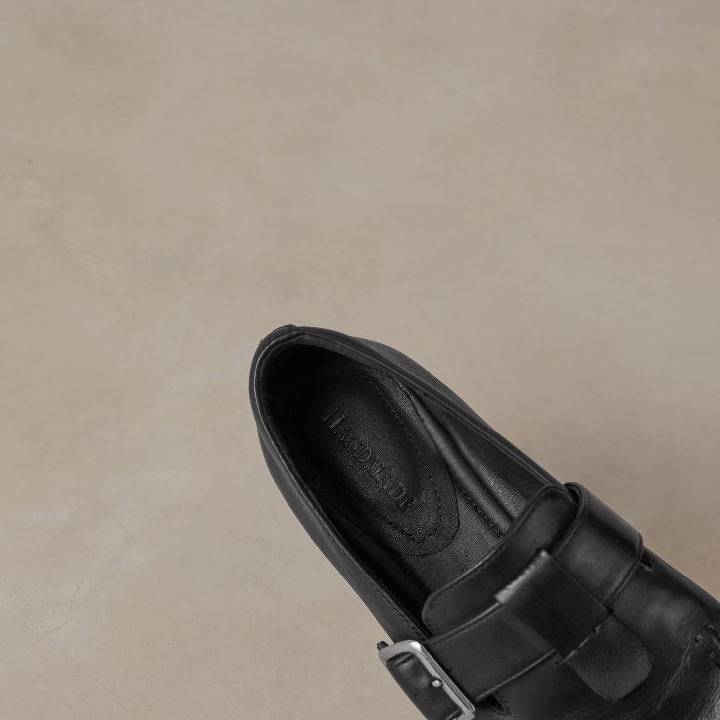 TinaCus Genuine Leather Comfortable Flats Women's Round Toe Handmade Buckle Casual Shoes