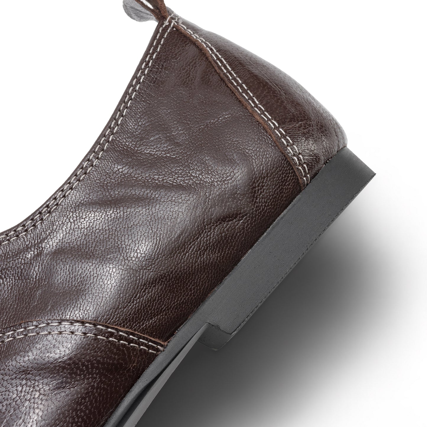 TinaCus Women's Baroque Oxfords Handmade Genuine Leather Retro Square Toe Lace-up Flats